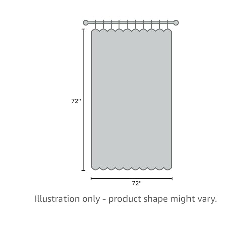 Bathroom Shower Curtain Waterproof Plastic Shower Curtain Premium PEVA Non-Toxic with Rust Proof Grommets Clear 8G Bathroom Accessories 72x72