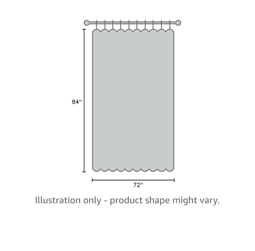 Bathroom Shower Curtain Waterproof Plastic Shower Curtain Premium PEVA Non-Toxic with Rust Proof Grommets Clear 8G Bathroom Accessories 72x72