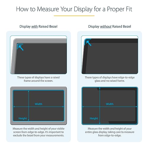 Monitor Privacy Screen for 24 inch PC Display - Computer Screen Security Filter - Blue Light Reducing Screen Protector Film - 16:9 Widescreen - Matte/Glossy - +/-30 Degree, TAA