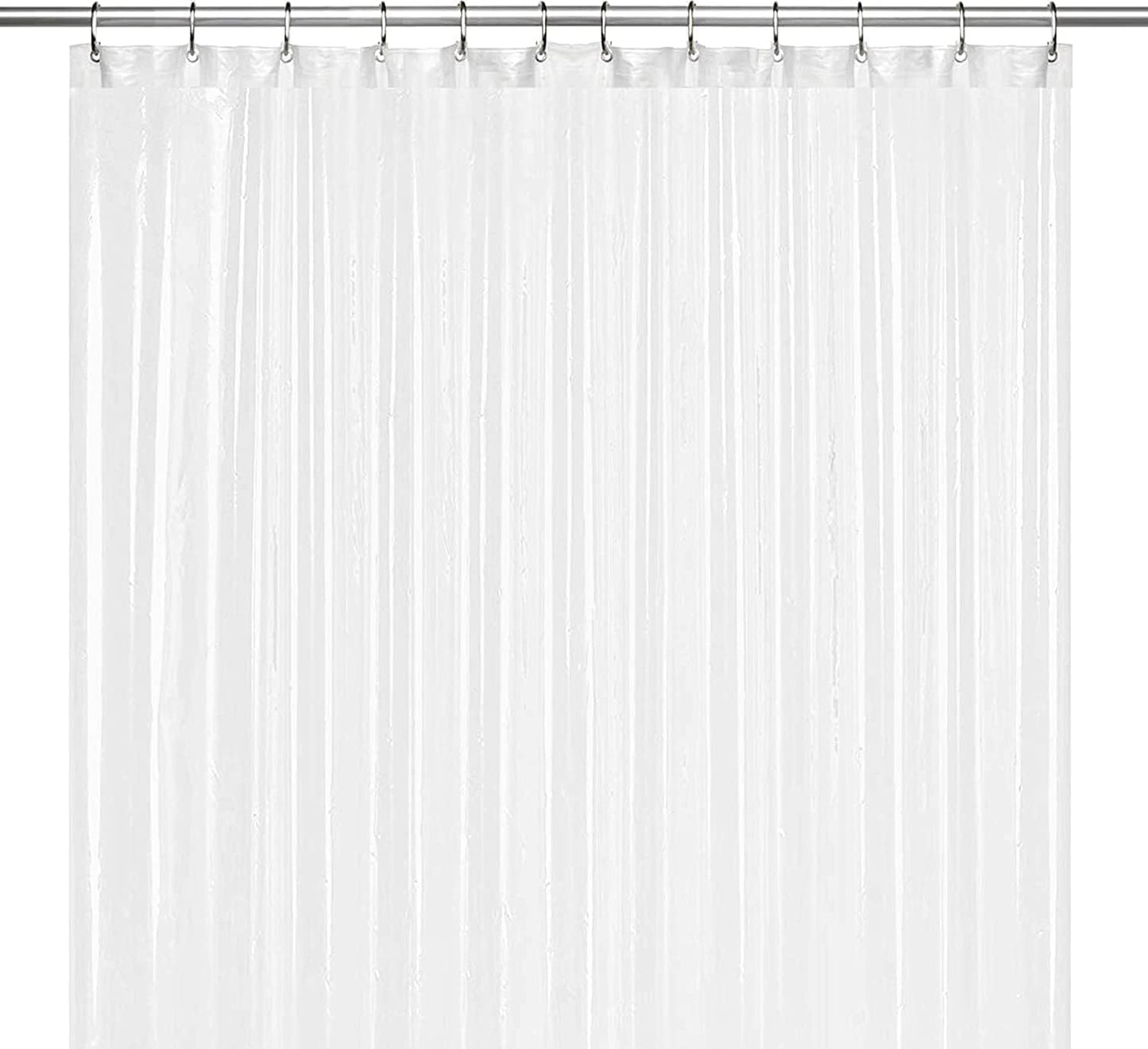 Bathroom Shower Curtain Waterproof Plastic Shower Curtain Premium PEVA Non-Toxic with Rust Proof Grommets Clear 8G Bathroom Accessories 72x72