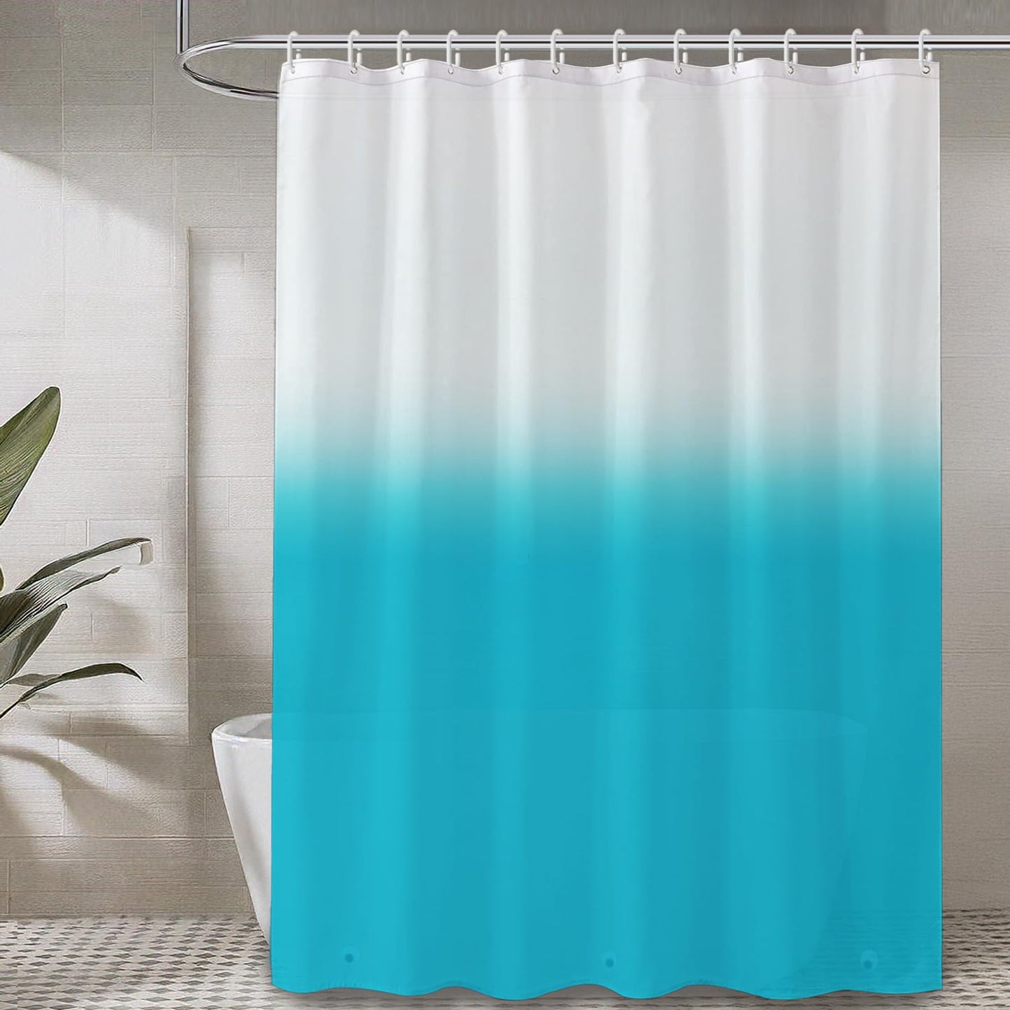 Bathroom Shower Curtain Waterproof Plastic Shower Curtain Premium PEVA Non-Toxic with Rust Proof Grommets Clear 8G Bathroom Accessories 72x72
