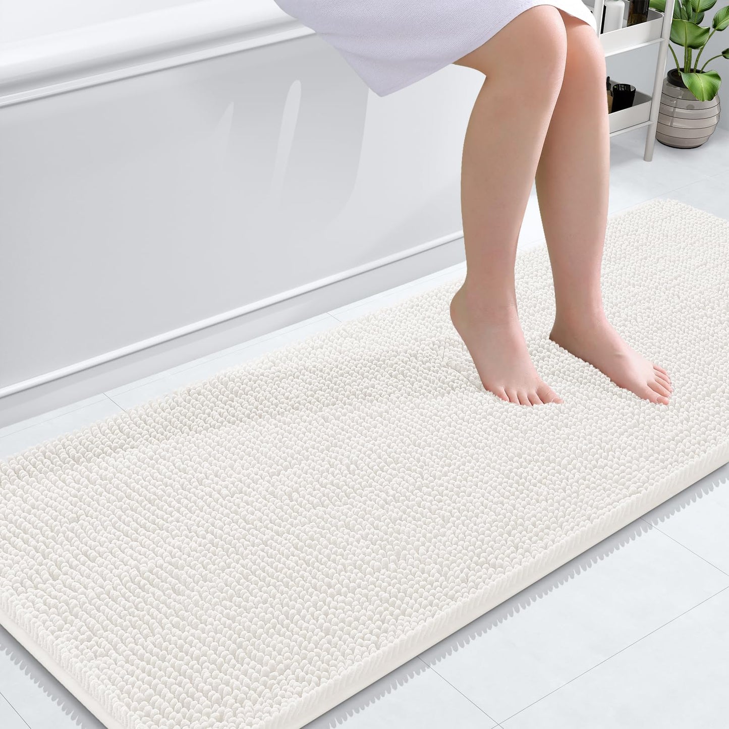 Bathroom Rugs 30x20, Extra Soft Absorbent Chenille Bath Rugs