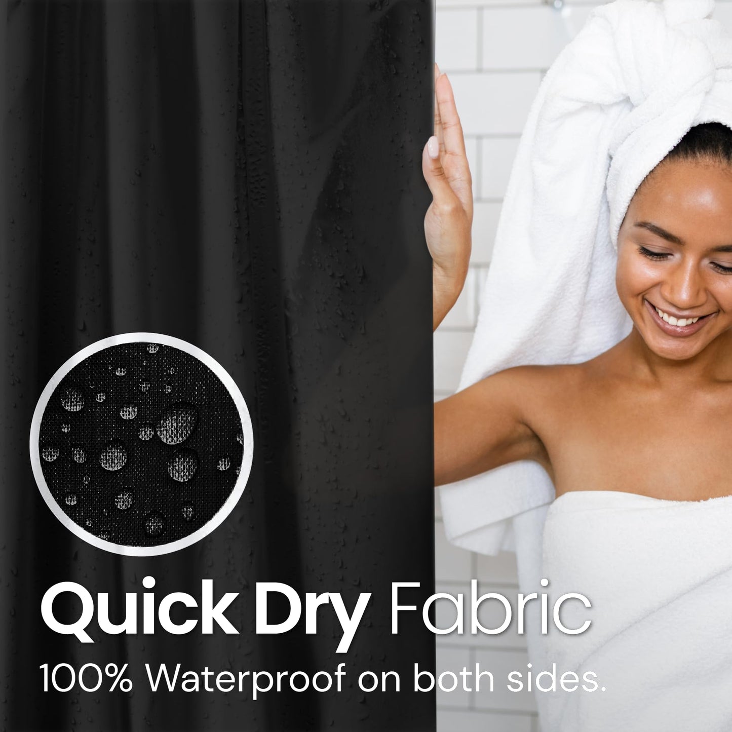 Bathroom Shower Curtain Waterproof Plastic Shower Curtain Premium PEVA Non-Toxic with Rust Proof Grommets Clear 8G Bathroom Accessories 72x72
