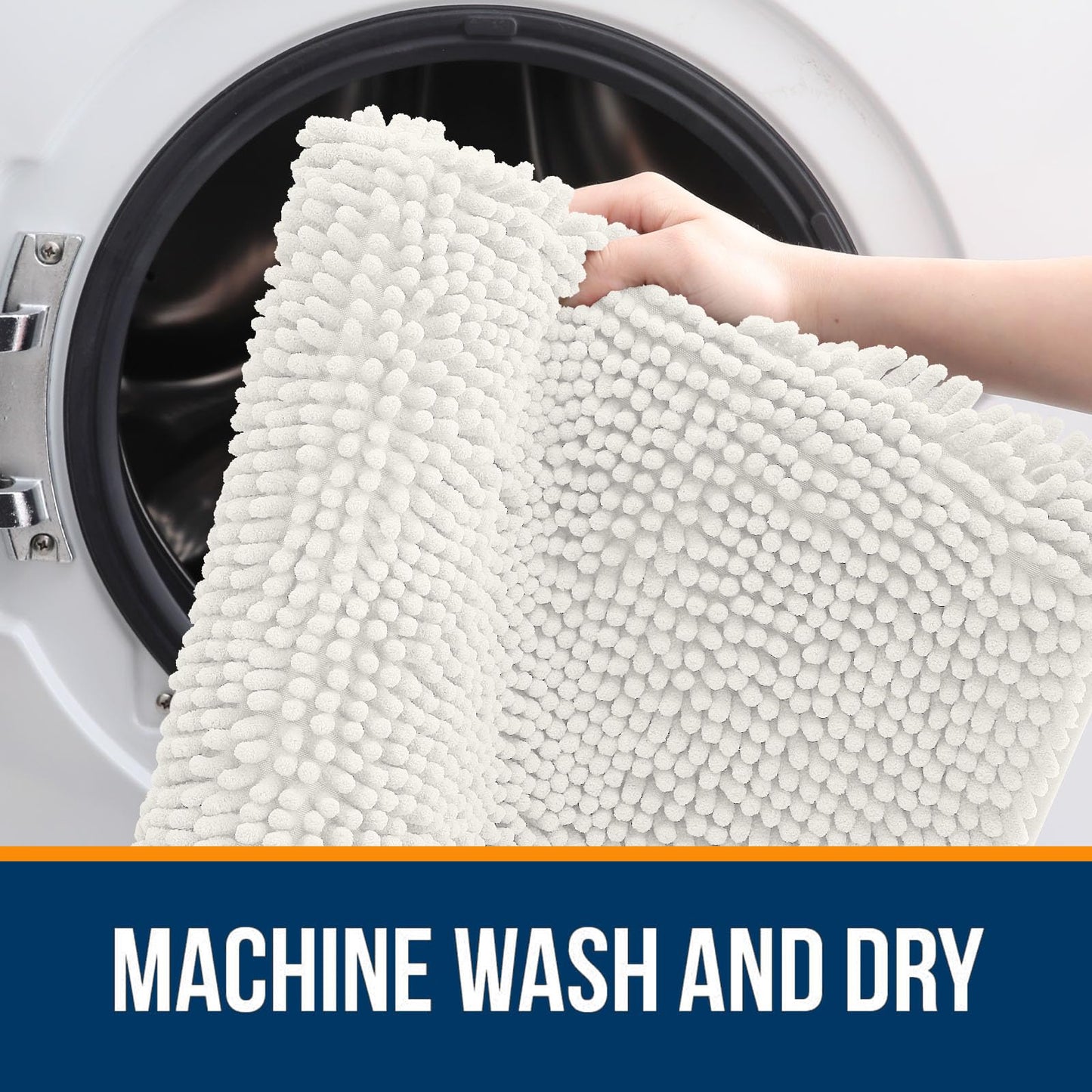 Bathroom Rugs 30x20, Extra Soft Absorbent Chenille Bath Rugs