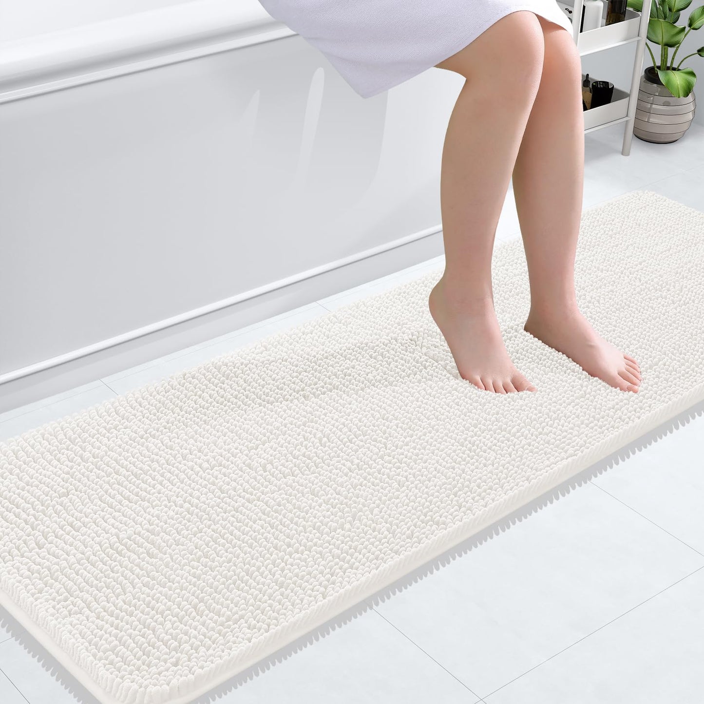 Bathroom Rugs 30x20, Extra Soft Absorbent Chenille Bath Rugs