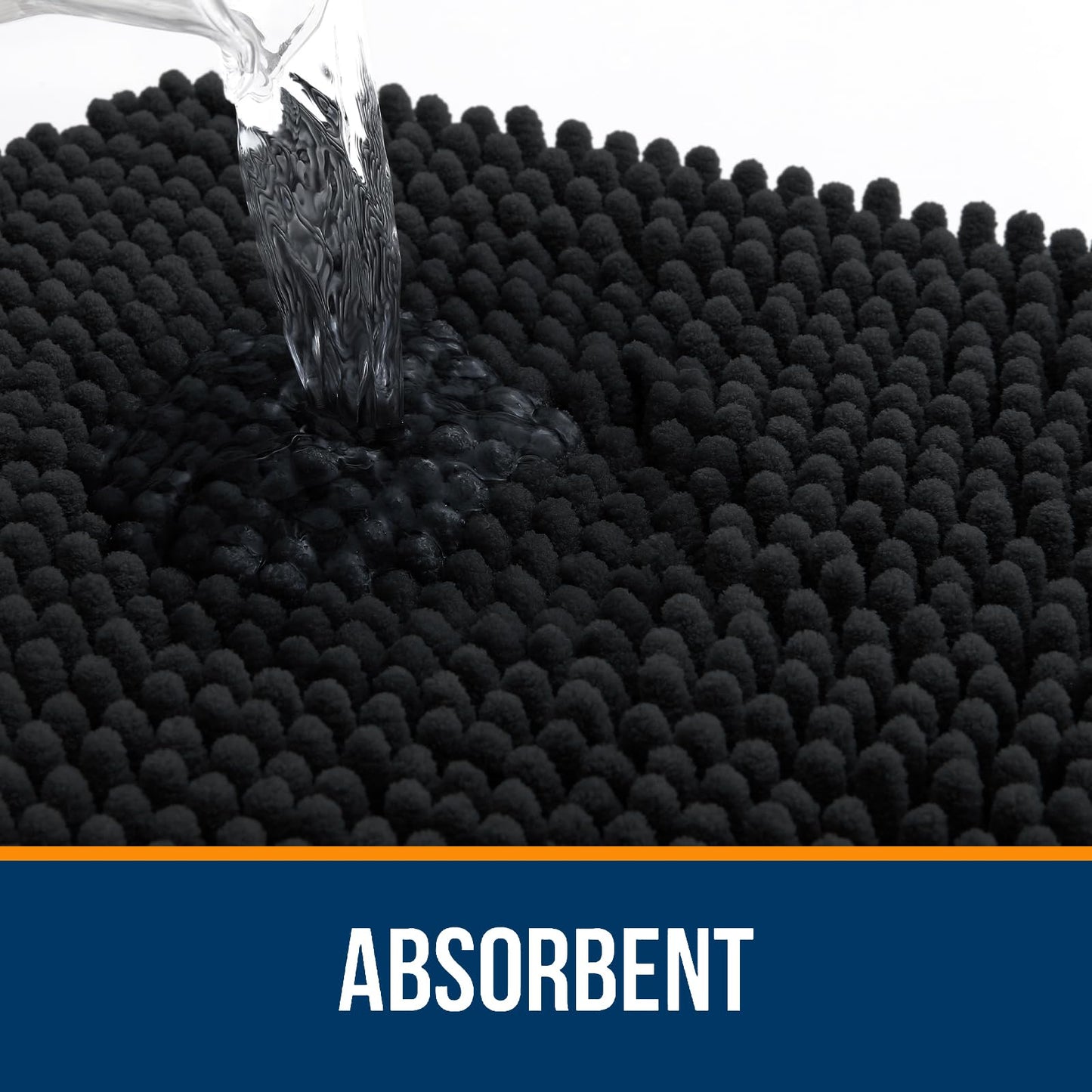 Bathroom Rugs 30x20, Extra Soft Absorbent Chenille Bath Rugs