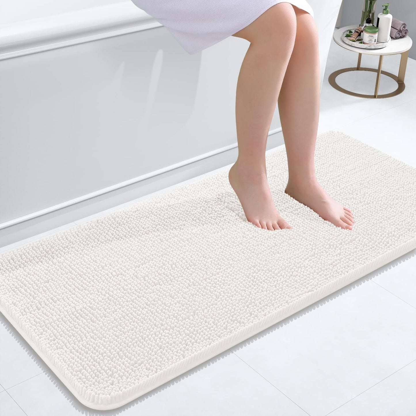 Bathroom Rugs 30x20, Extra Soft Absorbent Chenille Bath Rugs