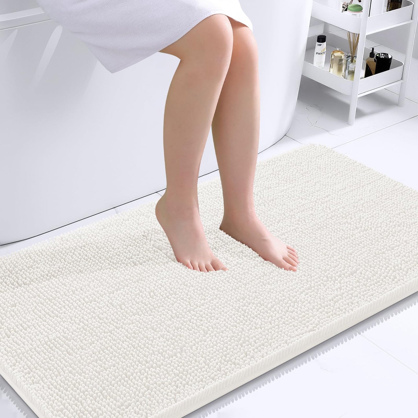 Bathroom Rugs 30x20, Extra Soft Absorbent Chenille Bath Rugs