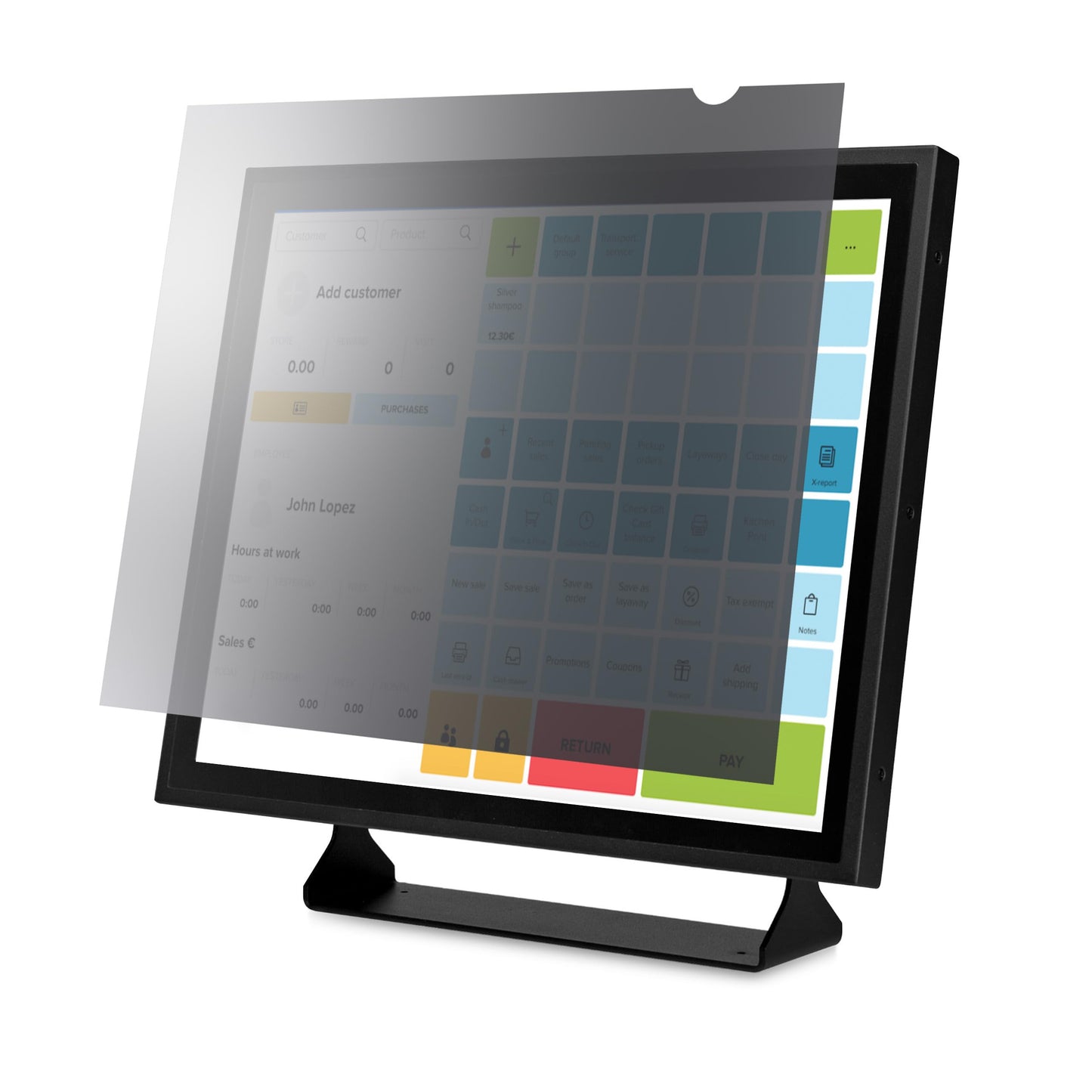 Monitor Privacy Screen for 24 inch PC Display - Computer Screen Security Filter - Blue Light Reducing Screen Protector Film - 16:9 Widescreen - Matte/Glossy - +/-30 Degree, TAA