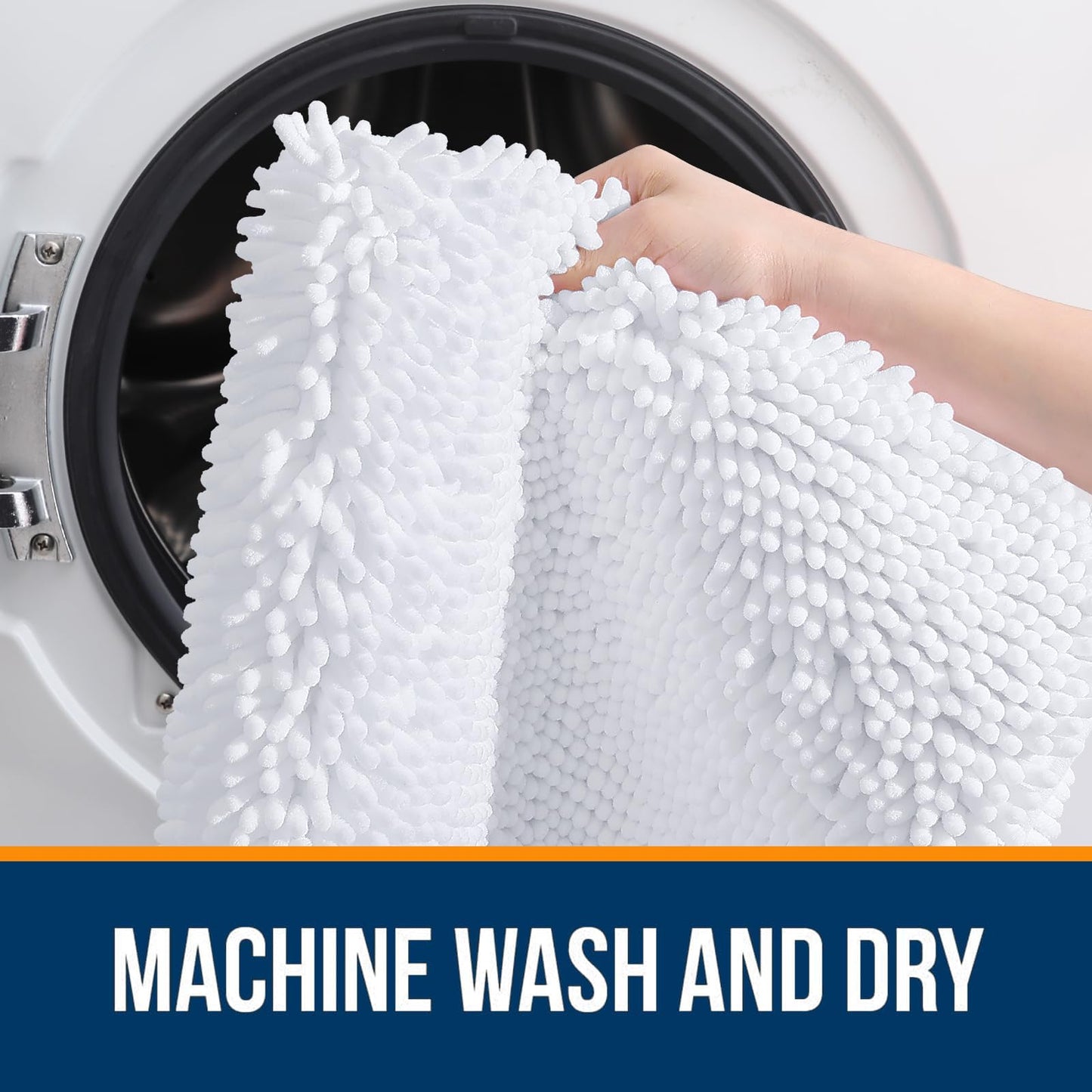 Bathroom Rugs 30x20, Extra Soft Absorbent Chenille Bath Rugs