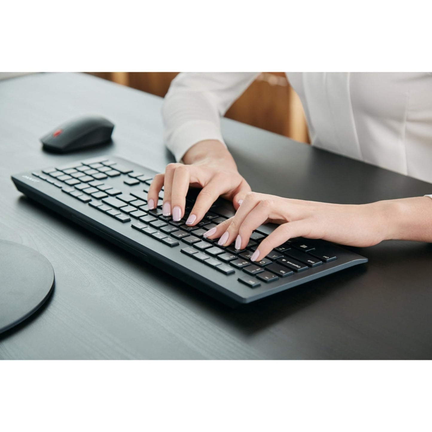 Lenovo Professional Wireless Keyboard and Mouse Combo, 2.4 GHz USB Wireless Receiver