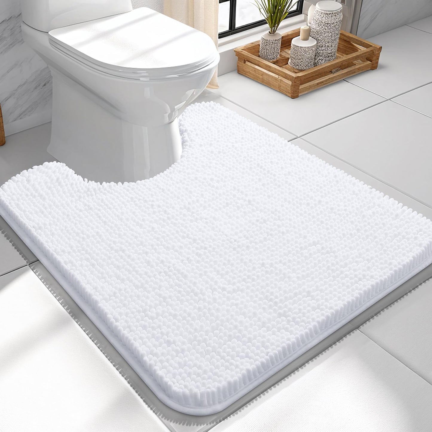 Bathroom Rugs 30x20, Extra Soft Absorbent Chenille Bath Rugs