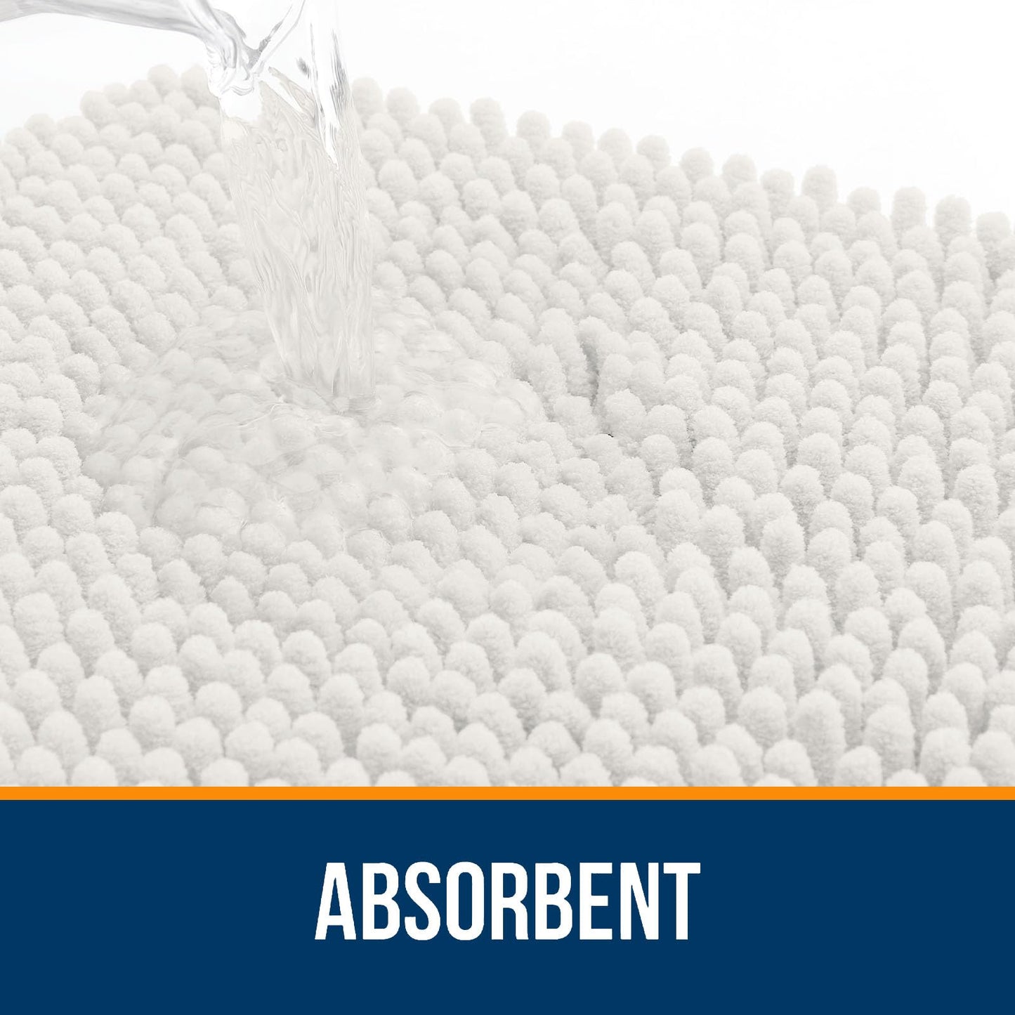 Bathroom Rugs 30x20, Extra Soft Absorbent Chenille Bath Rugs
