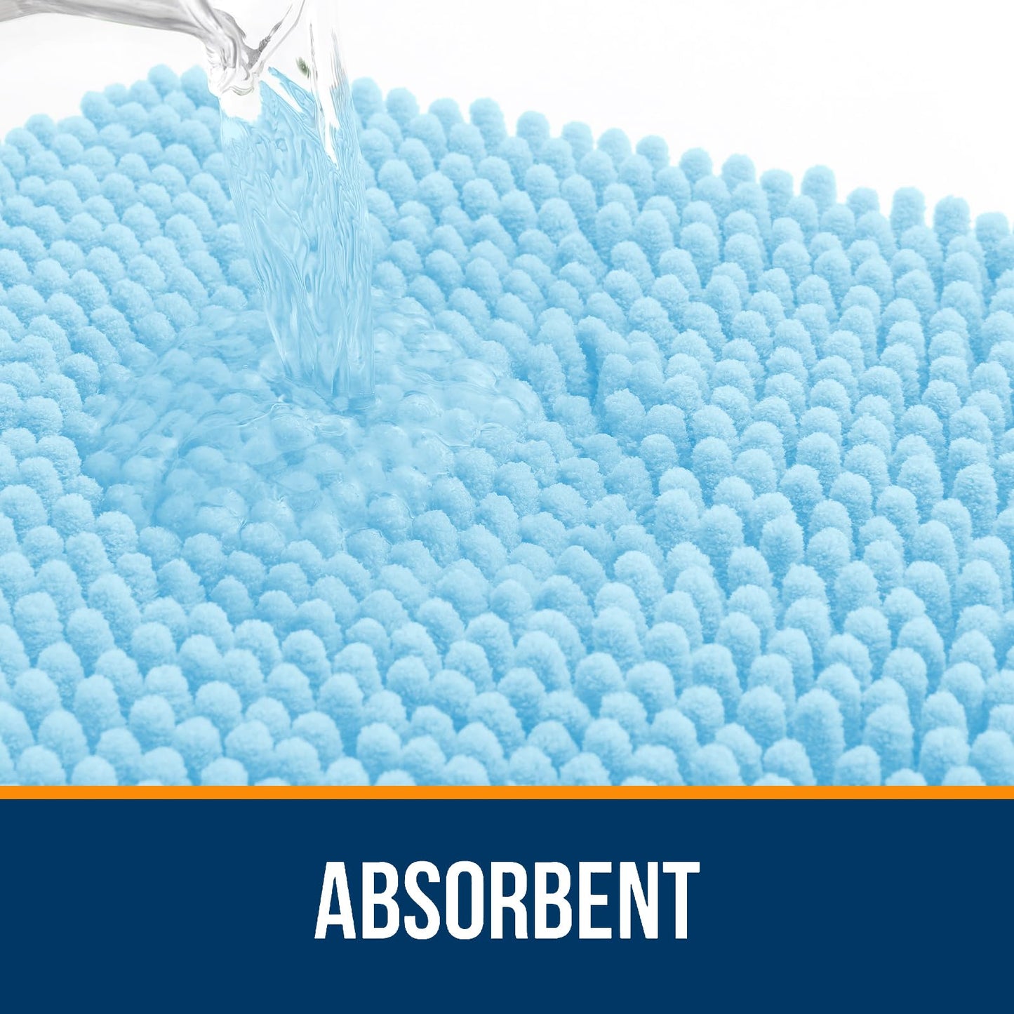 Bathroom Rugs 30x20, Extra Soft Absorbent Chenille Bath Rugs