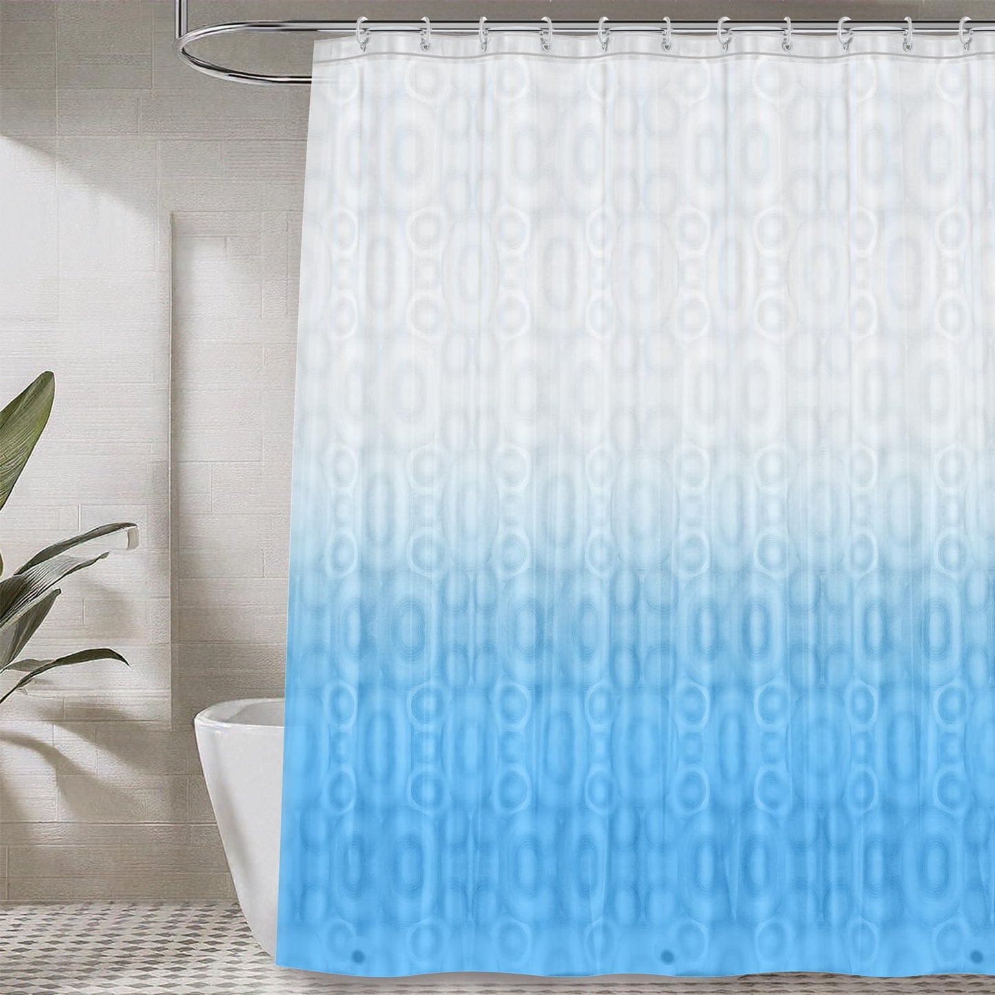 Bathroom Shower Curtain Waterproof Plastic Shower Curtain Premium PEVA Non-Toxic with Rust Proof Grommets Clear 8G Bathroom Accessories 72x72