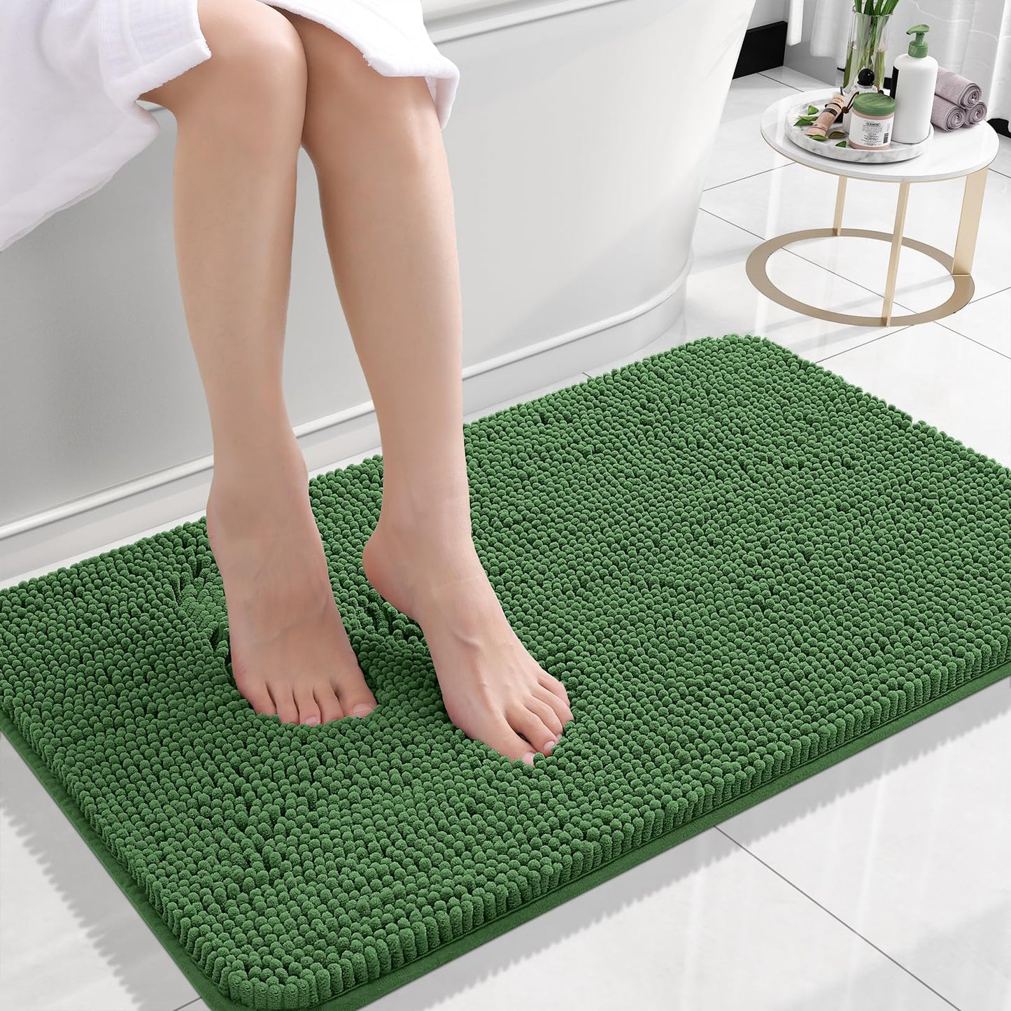 Bathroom Rugs 30x20, Extra Soft Absorbent Chenille Bath Rugs
