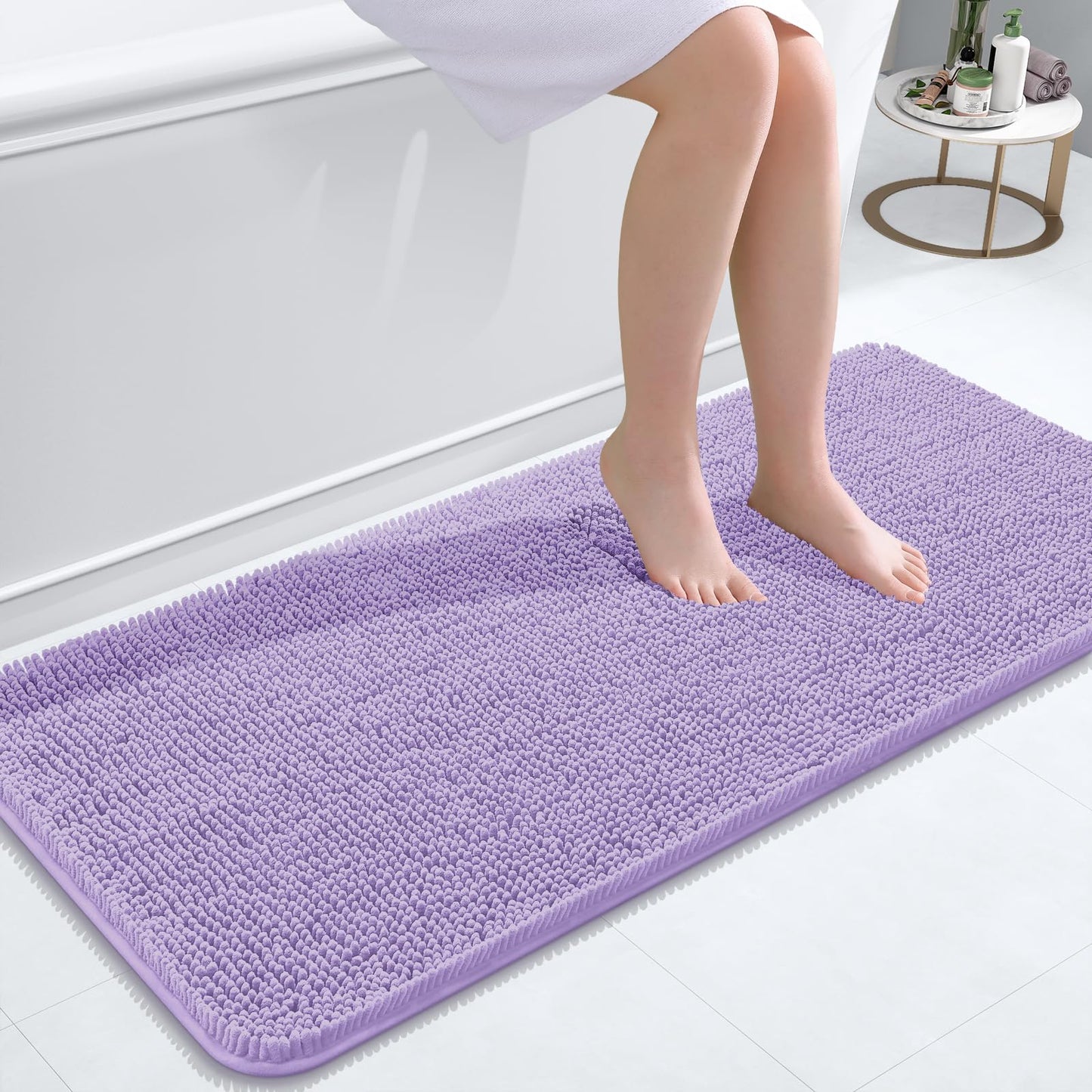 Bathroom Rugs 30x20, Extra Soft Absorbent Chenille Bath Rugs