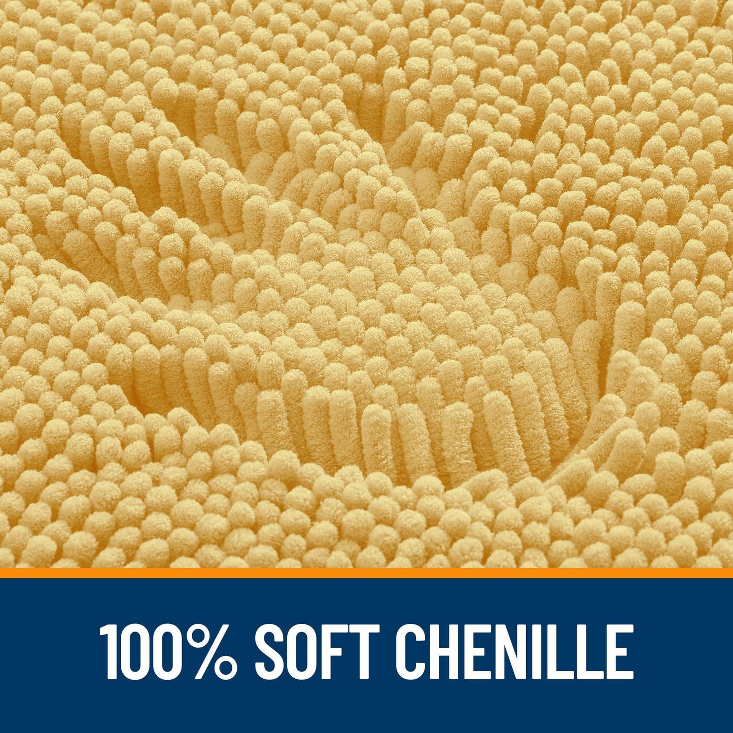 Bathroom Rugs 30x20, Extra Soft Absorbent Chenille Bath Rugs