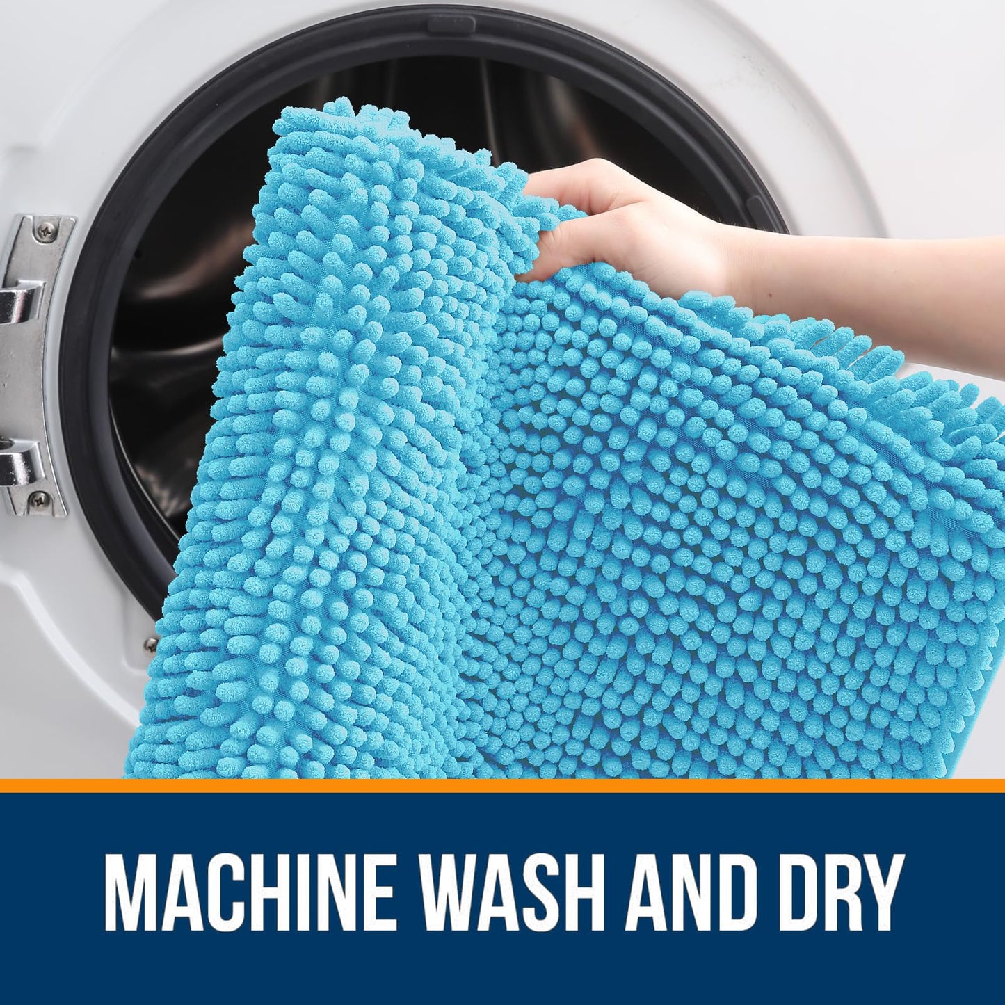 Bathroom Rugs 30x20, Extra Soft Absorbent Chenille Bath Rugs