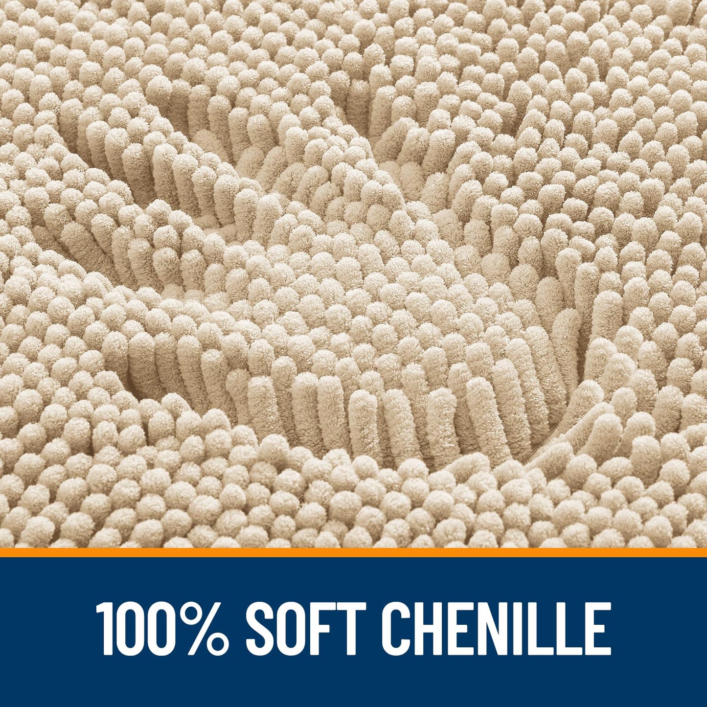 Bathroom Rugs 30x20, Extra Soft Absorbent Chenille Bath Rugs