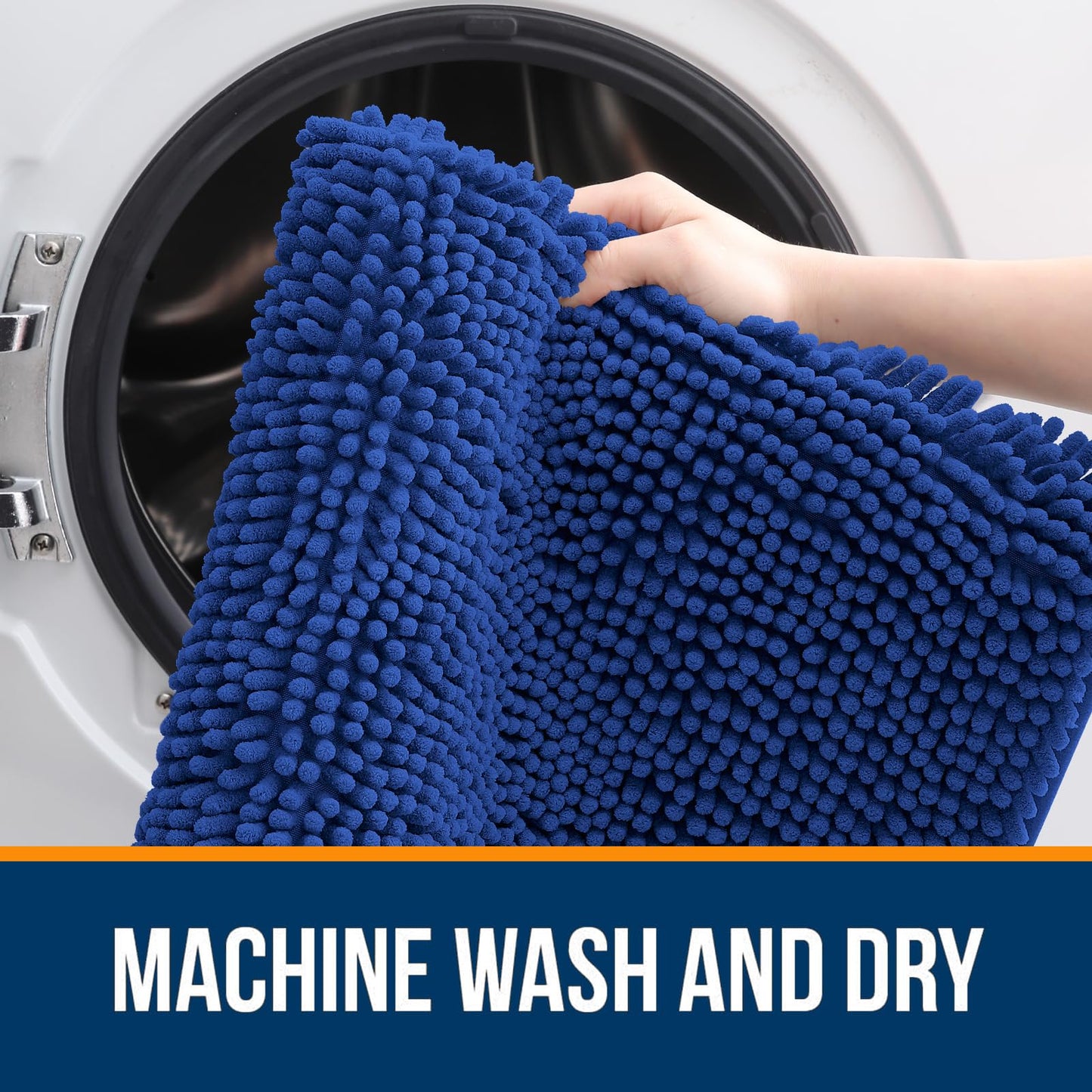 Bathroom Rugs 30x20, Extra Soft Absorbent Chenille Bath Rugs