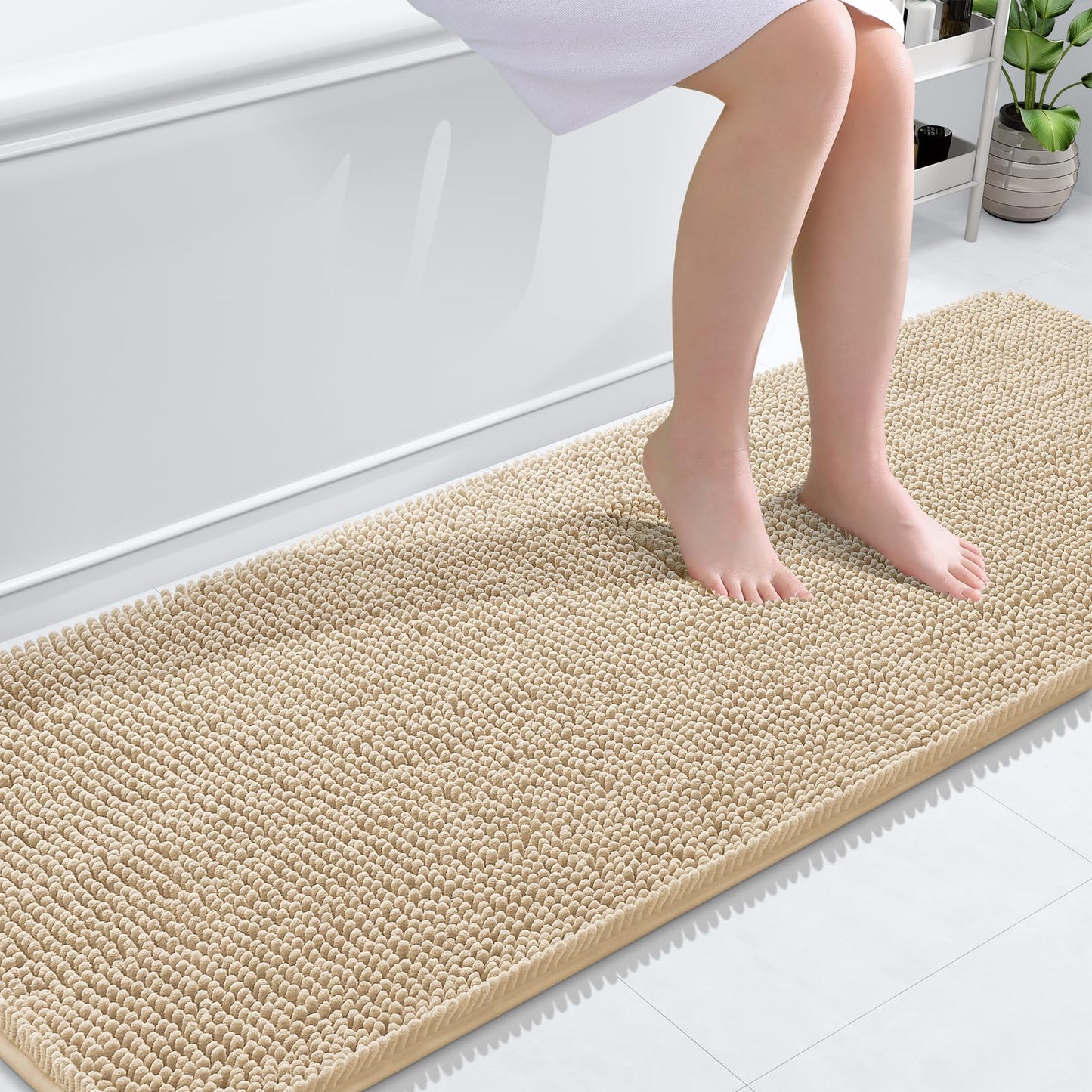 Bathroom Rugs 30x20, Extra Soft Absorbent Chenille Bath Rugs