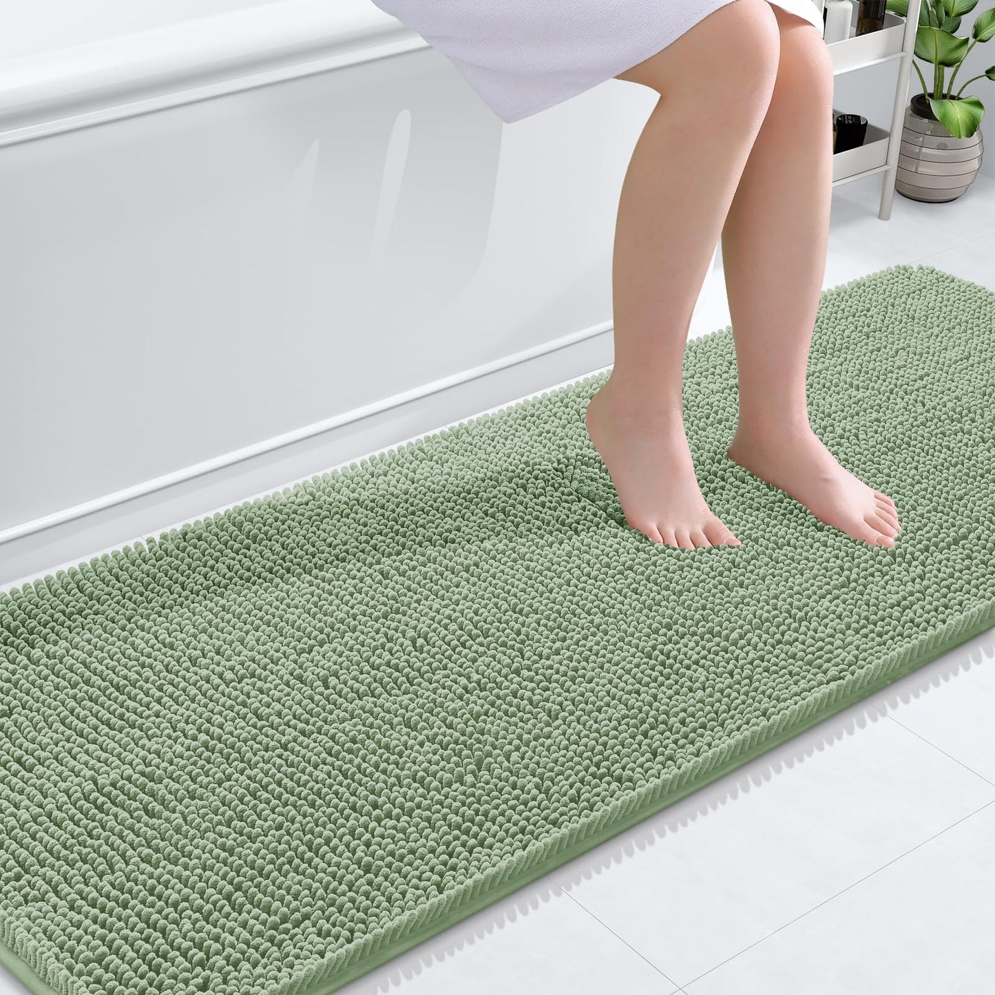 Bathroom Rugs 30x20, Extra Soft Absorbent Chenille Bath Rugs