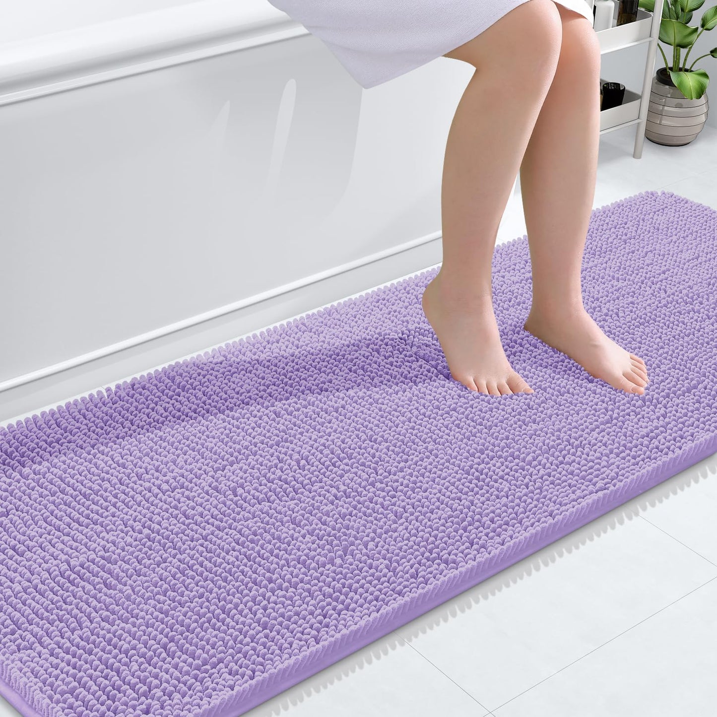 Bathroom Rugs 30x20, Extra Soft Absorbent Chenille Bath Rugs