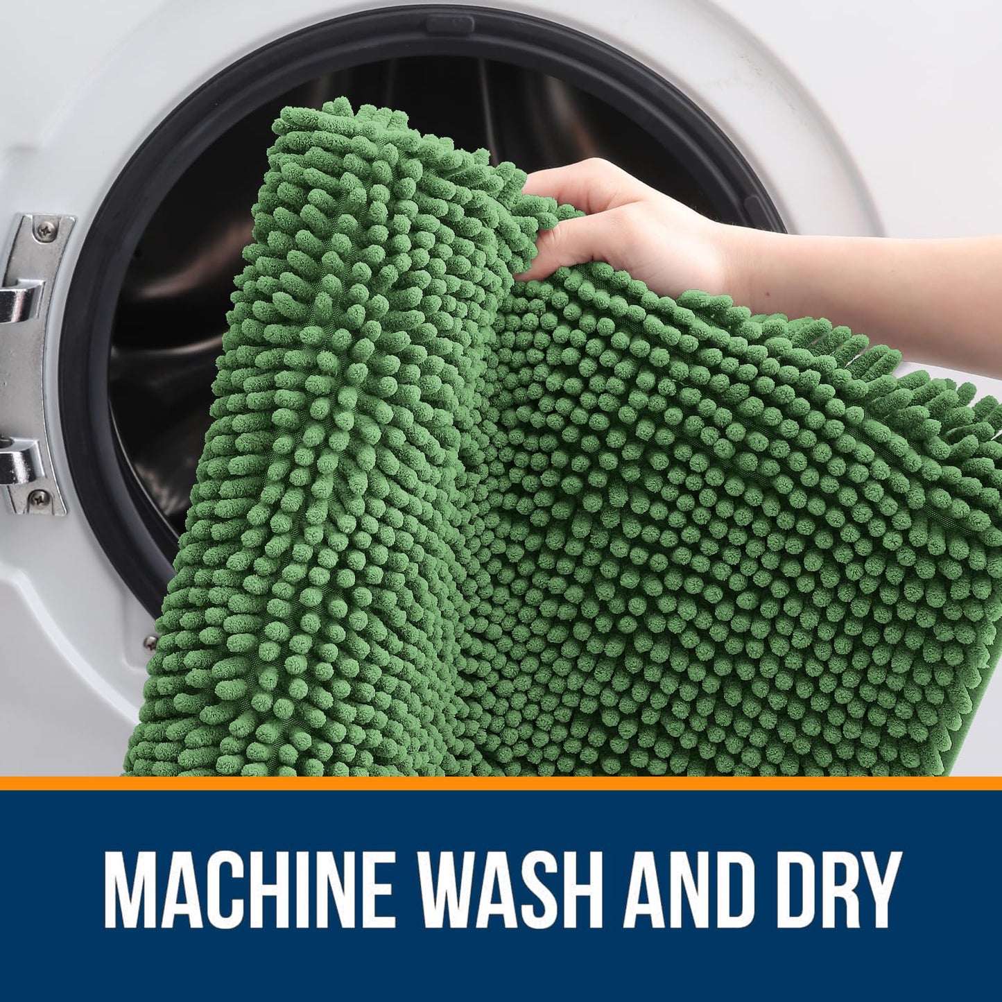 Bathroom Rugs 30x20, Extra Soft Absorbent Chenille Bath Rugs