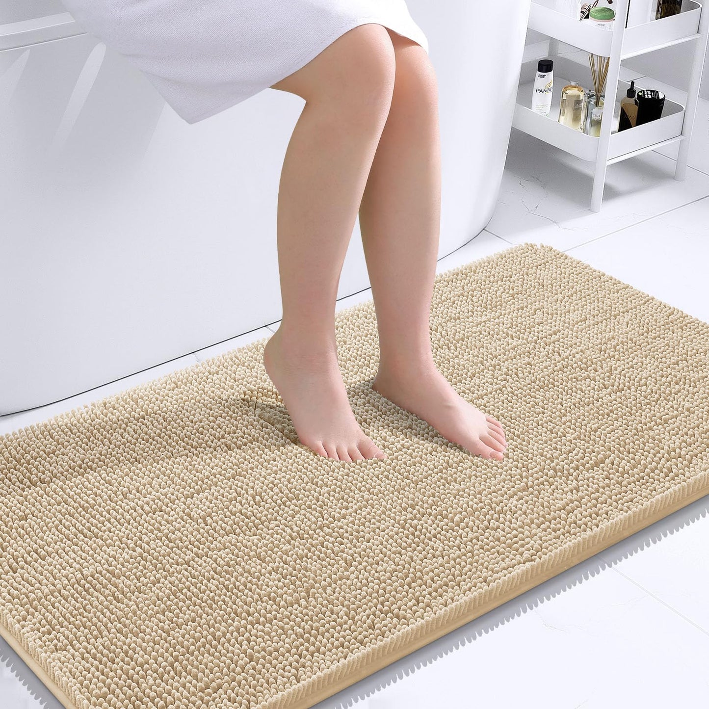 Bathroom Rugs 30x20, Extra Soft Absorbent Chenille Bath Rugs