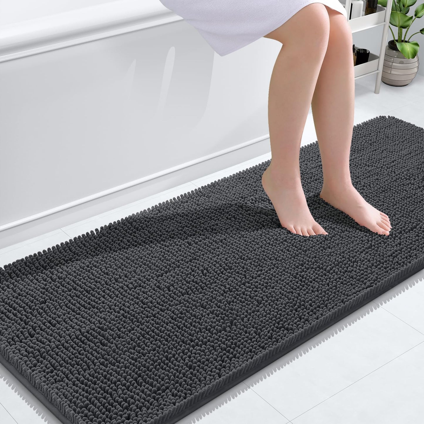Bathroom Rugs 30x20, Extra Soft Absorbent Chenille Bath Rugs