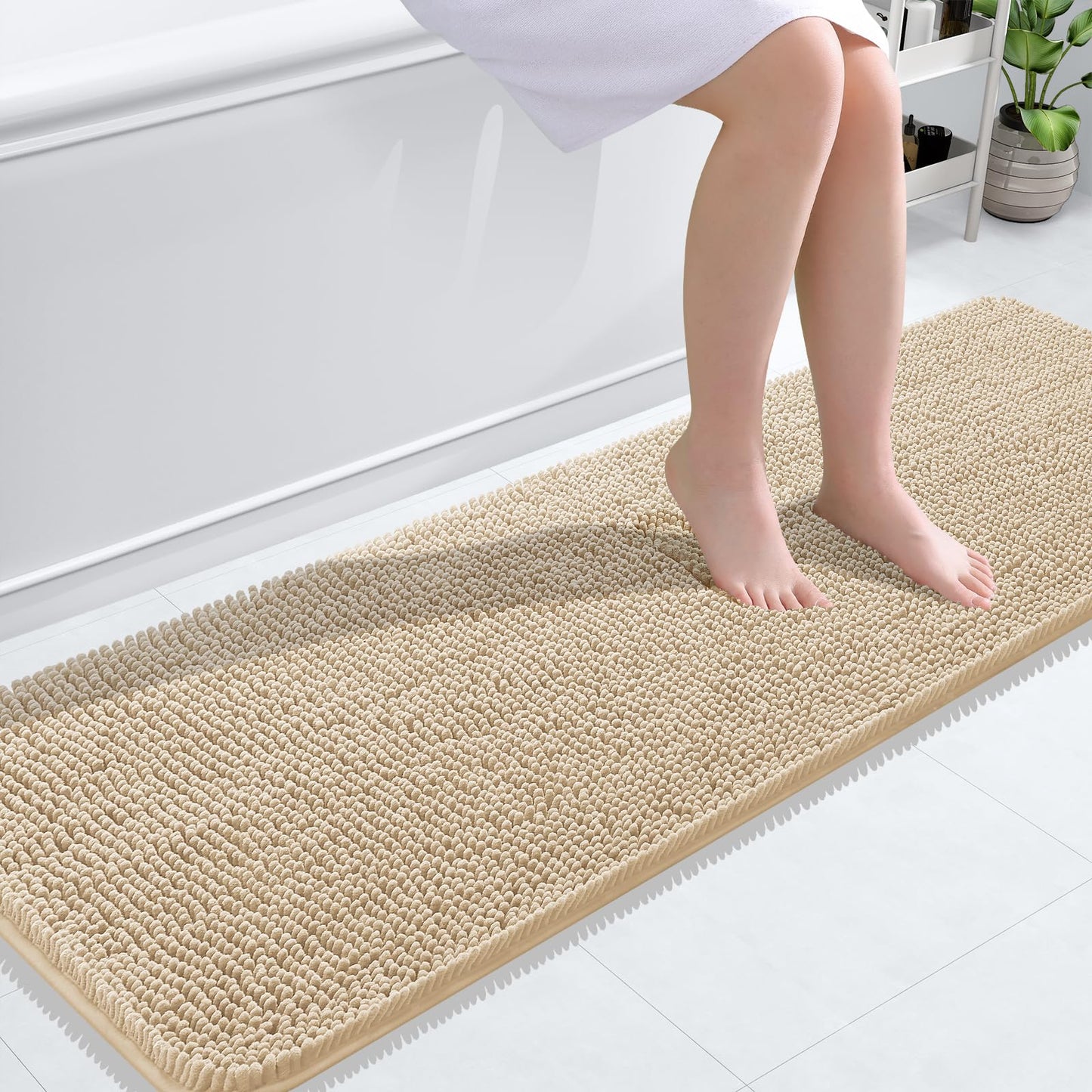 Bathroom Rugs 30x20, Extra Soft Absorbent Chenille Bath Rugs