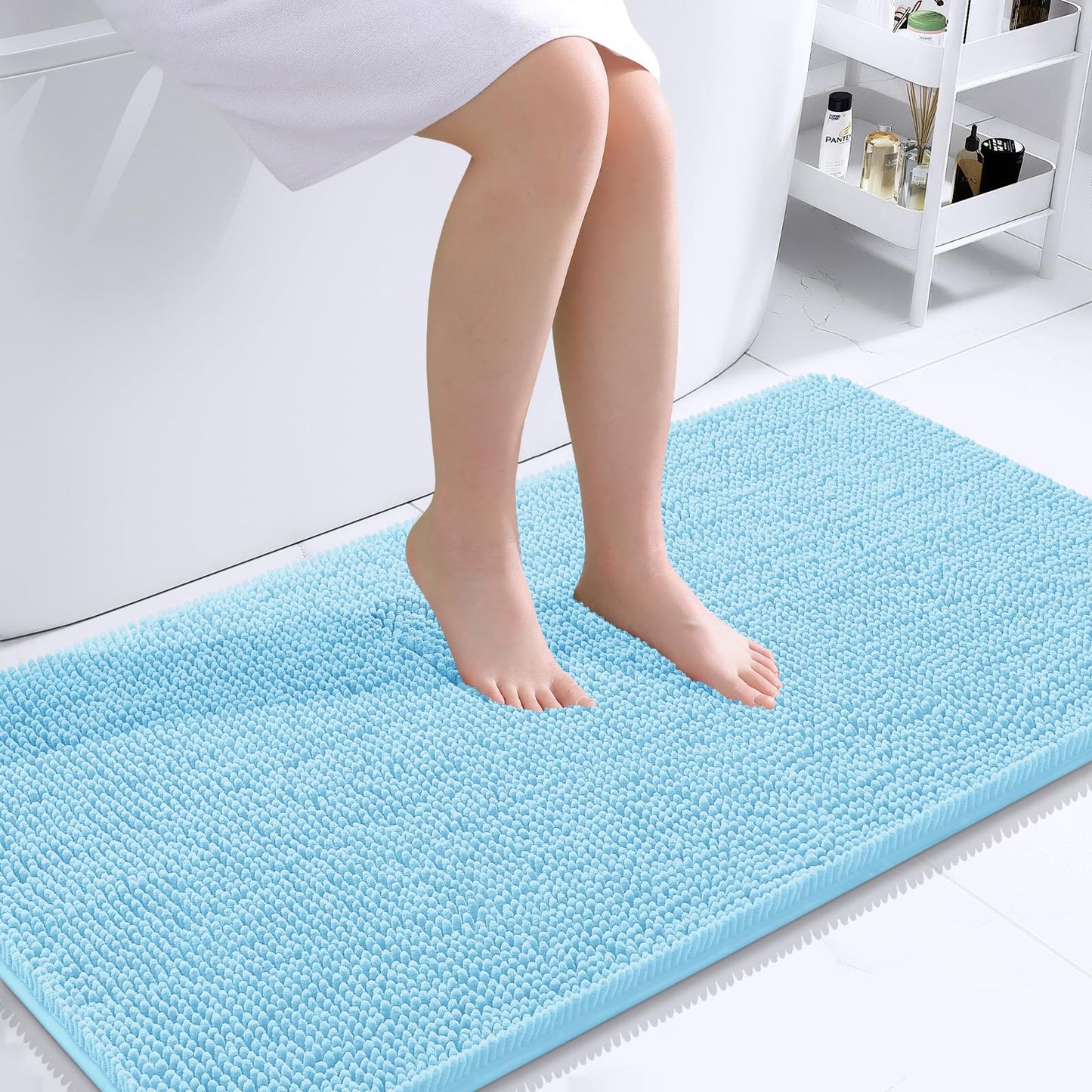 Bathroom Rugs 30x20, Extra Soft Absorbent Chenille Bath Rugs