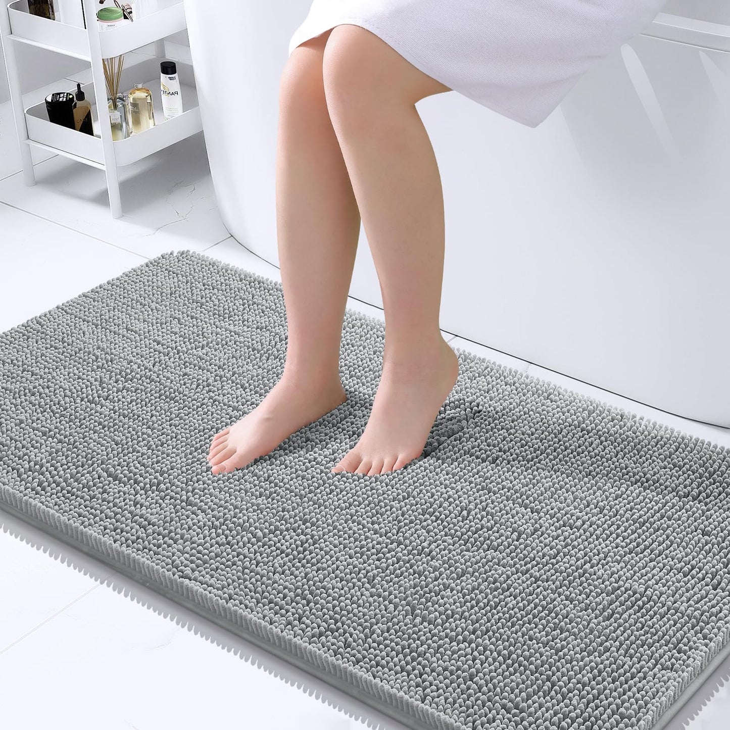 Bathroom Rugs 30x20, Extra Soft Absorbent Chenille Bath Rugs