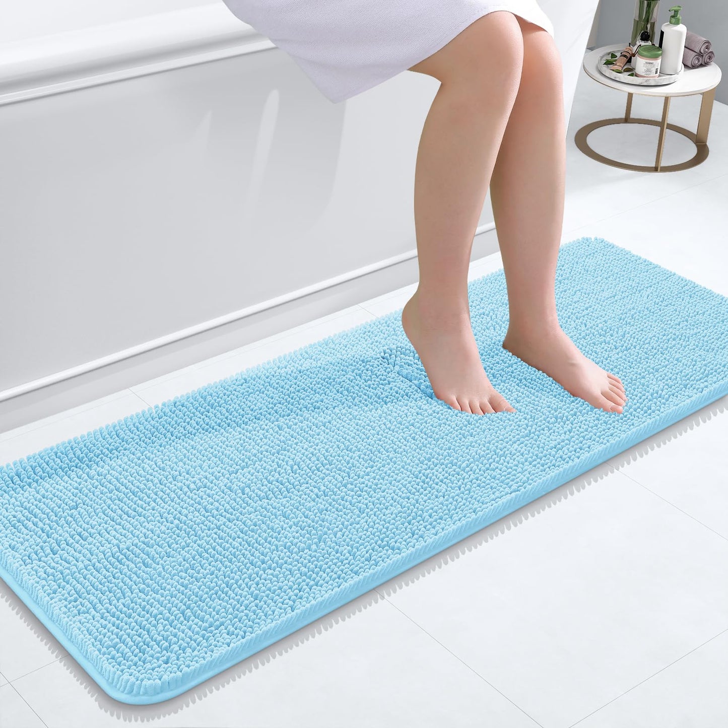 Bathroom Rugs 30x20, Extra Soft Absorbent Chenille Bath Rugs
