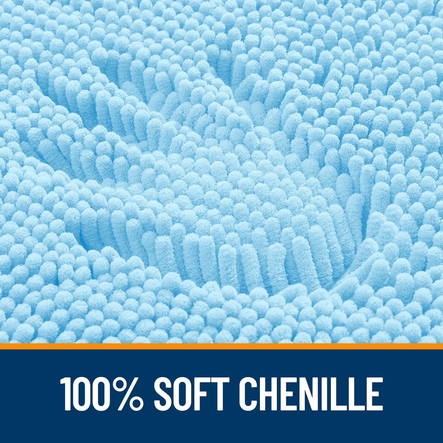 Bathroom Rugs 30x20, Extra Soft Absorbent Chenille Bath Rugs