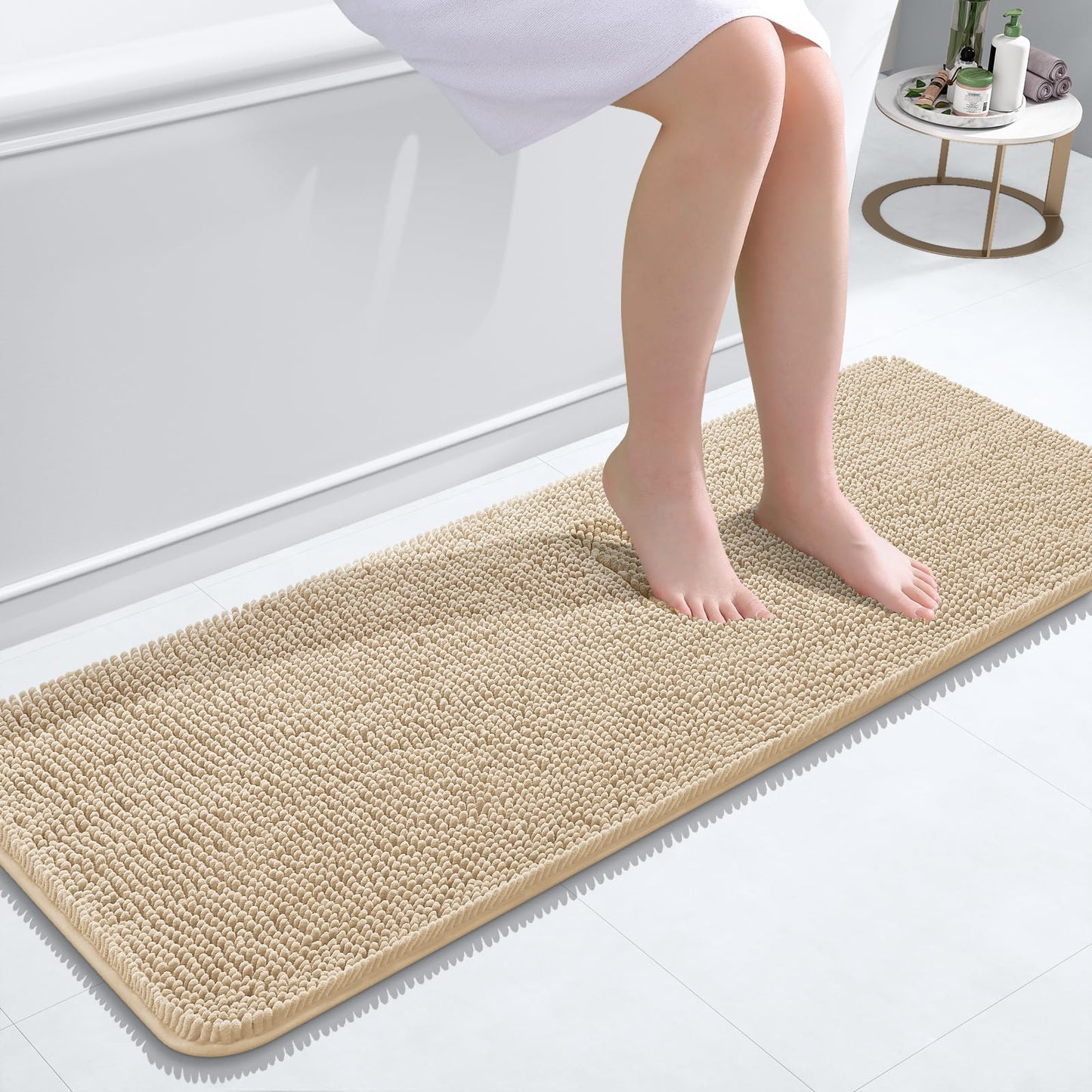 Bathroom Rugs 30x20, Extra Soft Absorbent Chenille Bath Rugs