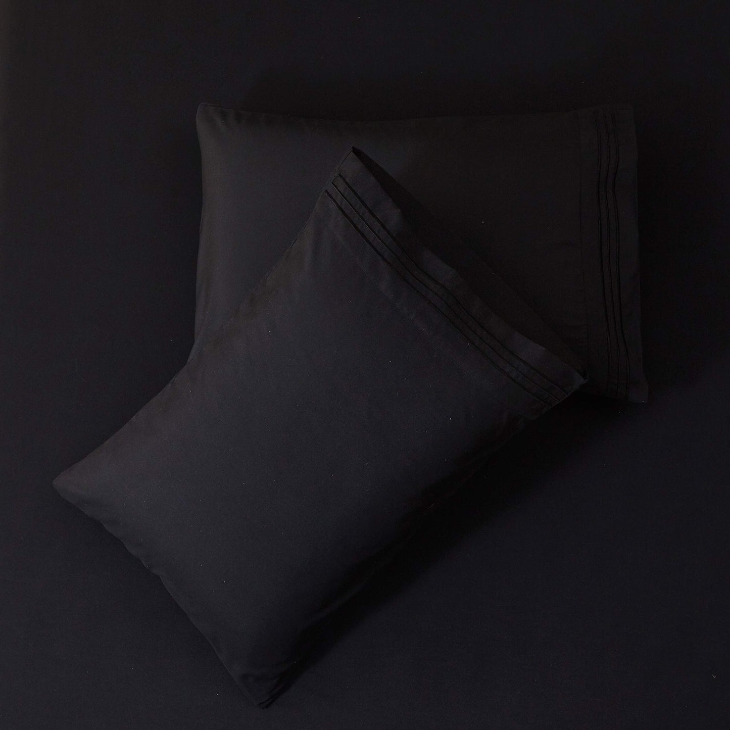 Bed Sheet Set Super Soft Microfiber 1800 Thread Count Luxury Egyptian Sheets 16-Inch Deep Pocket Wrinkle -4 Piece(Queen Dark Grey)