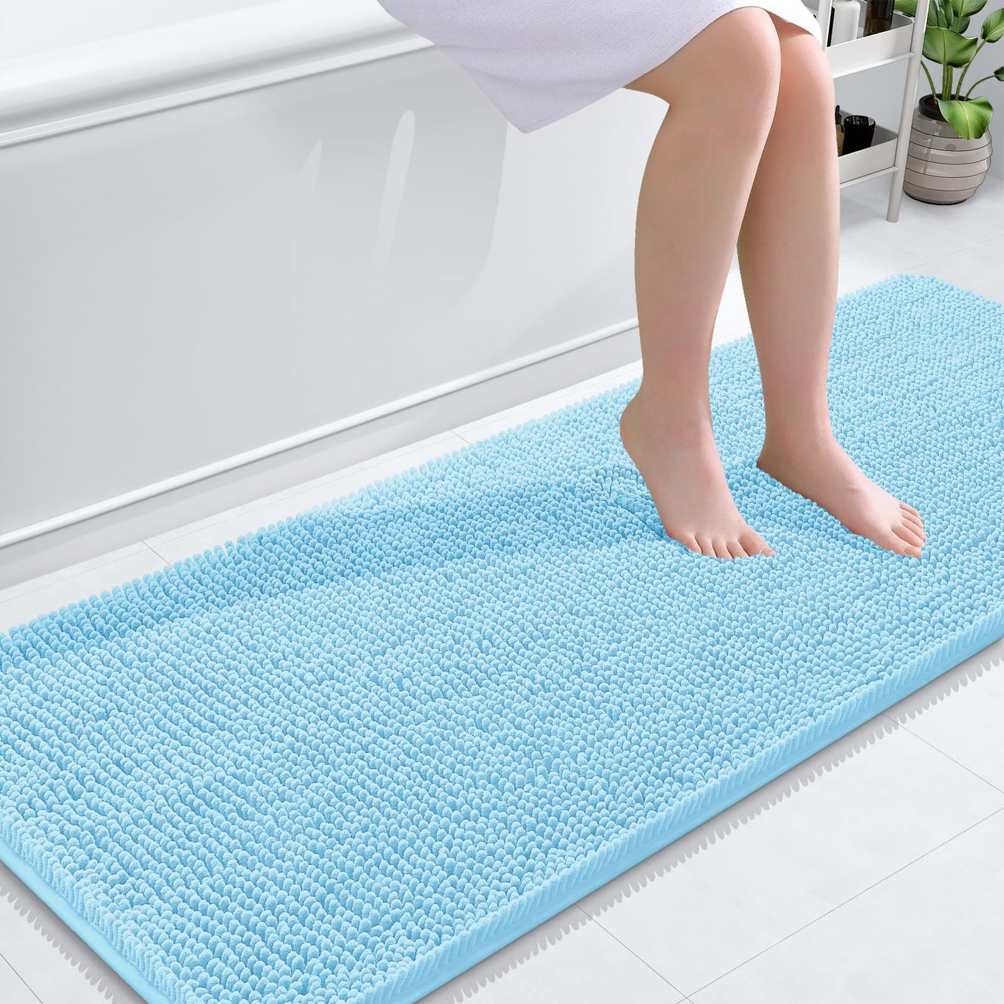 Bathroom Rugs 30x20, Extra Soft Absorbent Chenille Bath Rugs