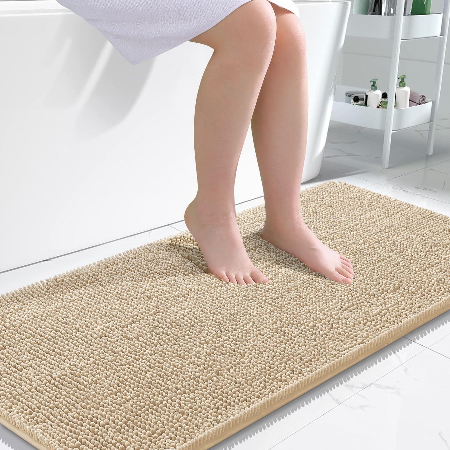Bathroom Rugs 30x20, Extra Soft Absorbent Chenille Bath Rugs