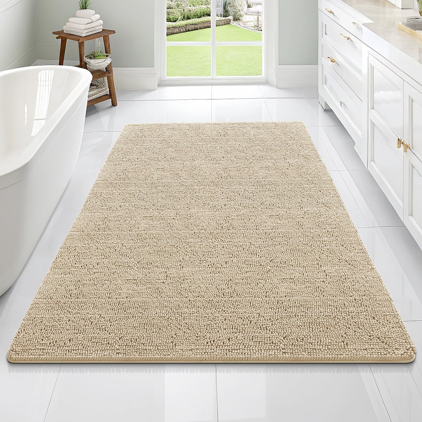 Bathroom Rugs 30x20, Extra Soft Absorbent Chenille Bath Rugs