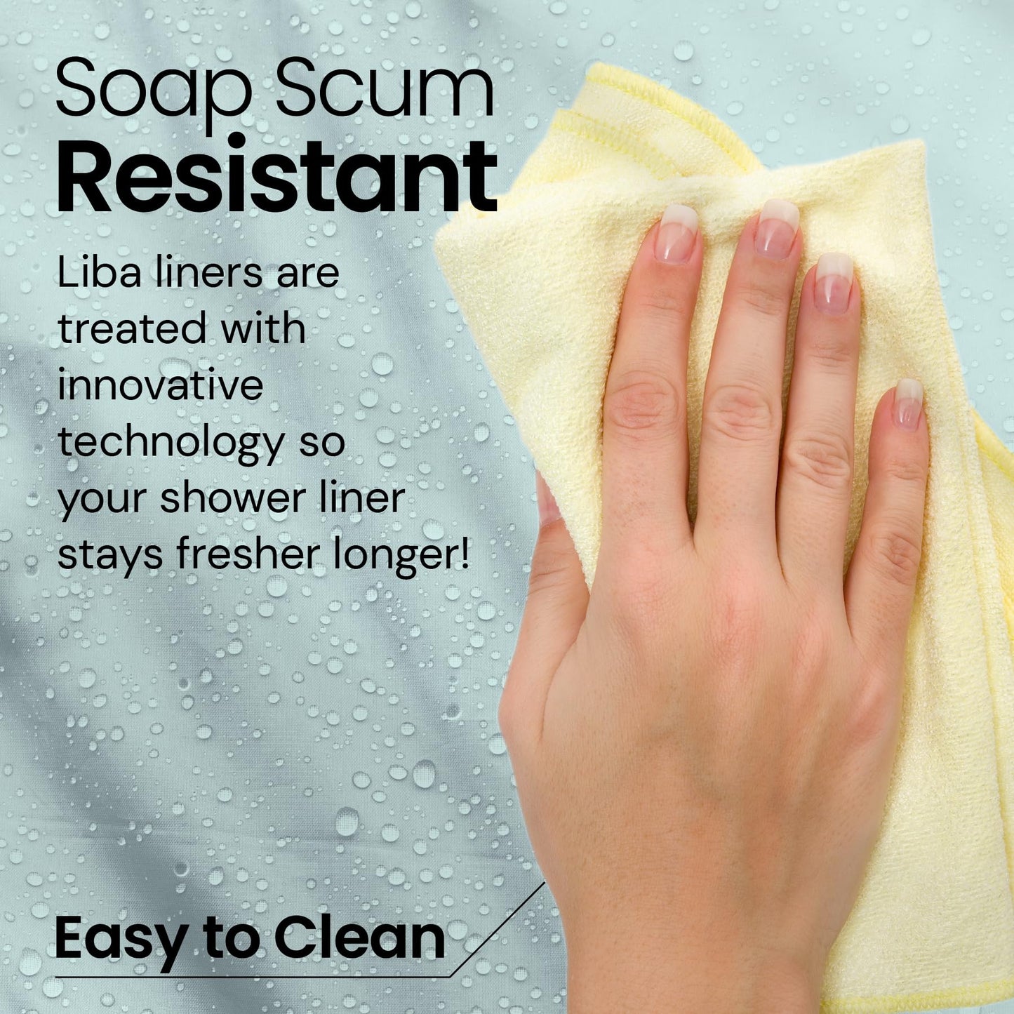 Bathroom Shower Curtain Waterproof Plastic Shower Curtain Premium PEVA Non-Toxic with Rust Proof Grommets Clear 8G Bathroom Accessories 72x72