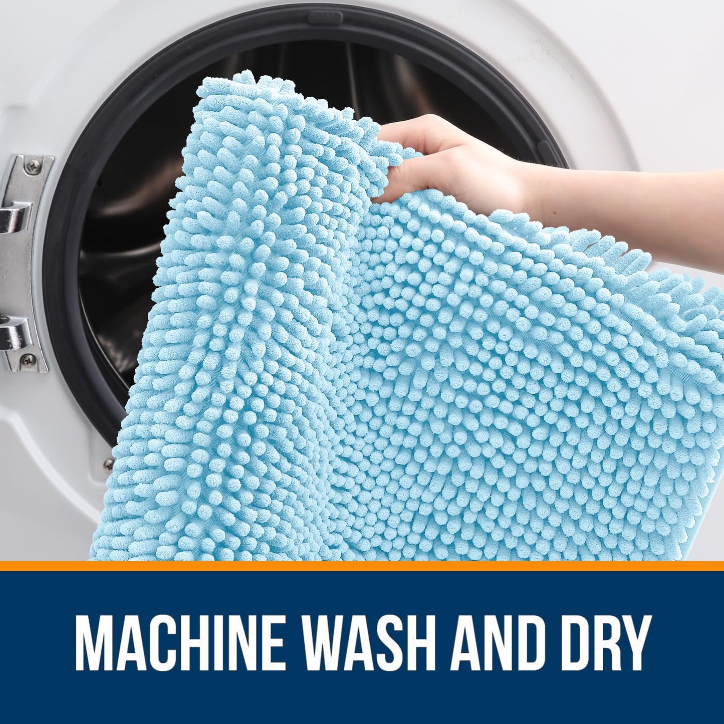 Bathroom Rugs 30x20, Extra Soft Absorbent Chenille Bath Rugs
