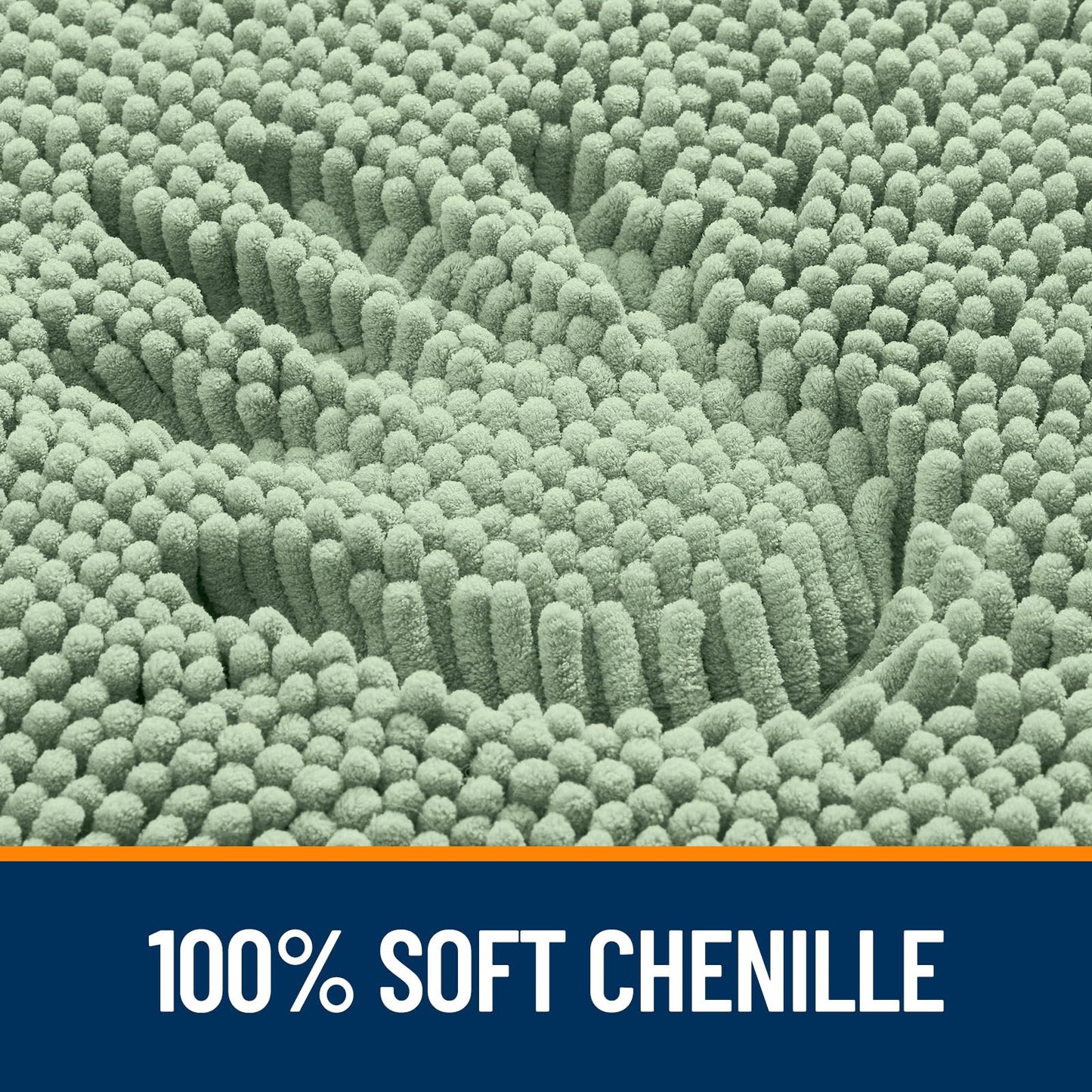Bathroom Rugs 30x20, Extra Soft Absorbent Chenille Bath Rugs