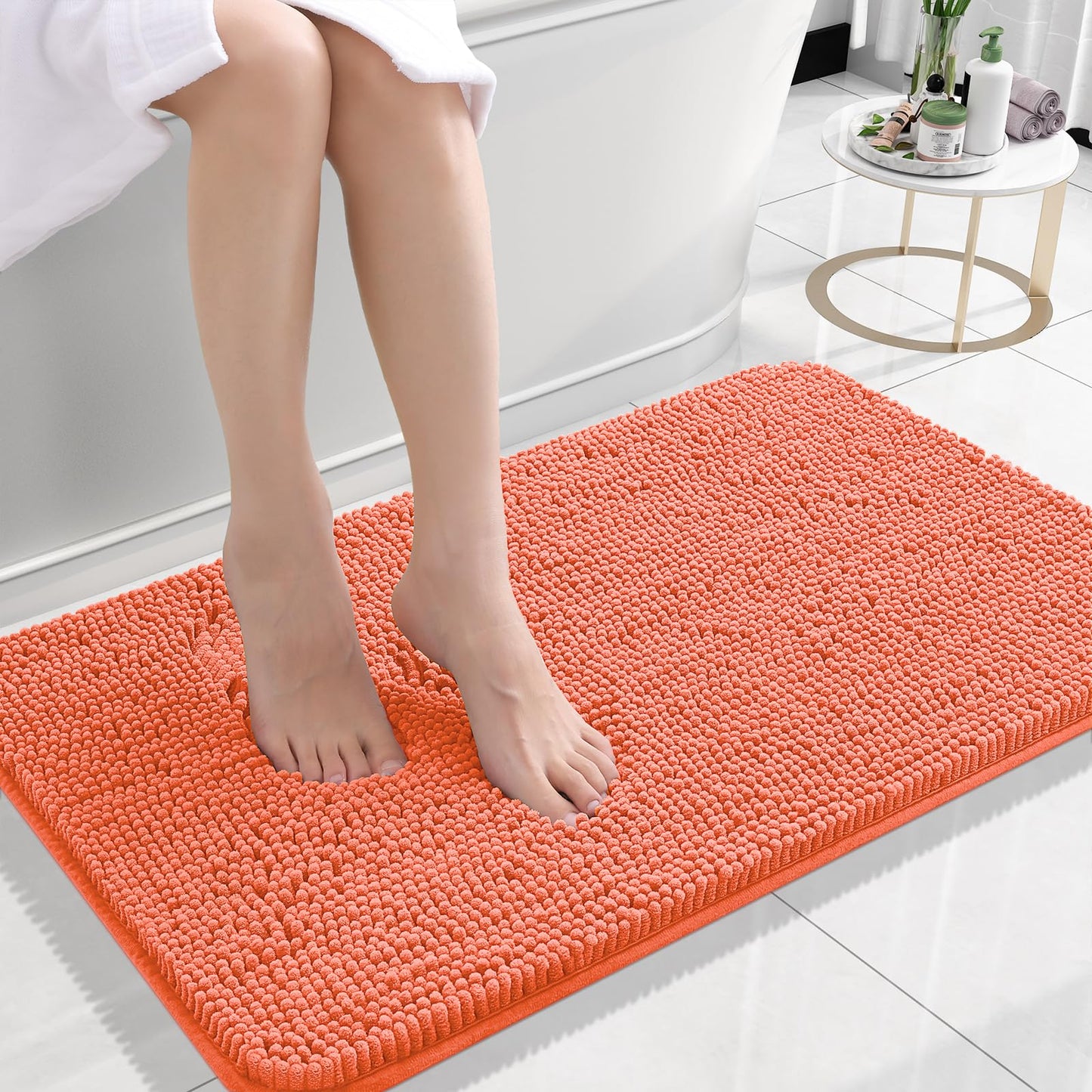 Bathroom Rugs 30x20, Extra Soft Absorbent Chenille Bath Rugs