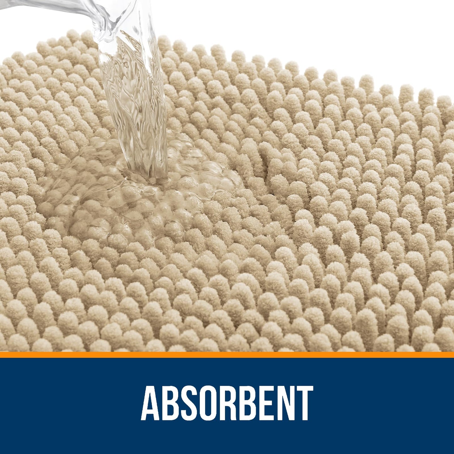 Bathroom Rugs 30x20, Extra Soft Absorbent Chenille Bath Rugs