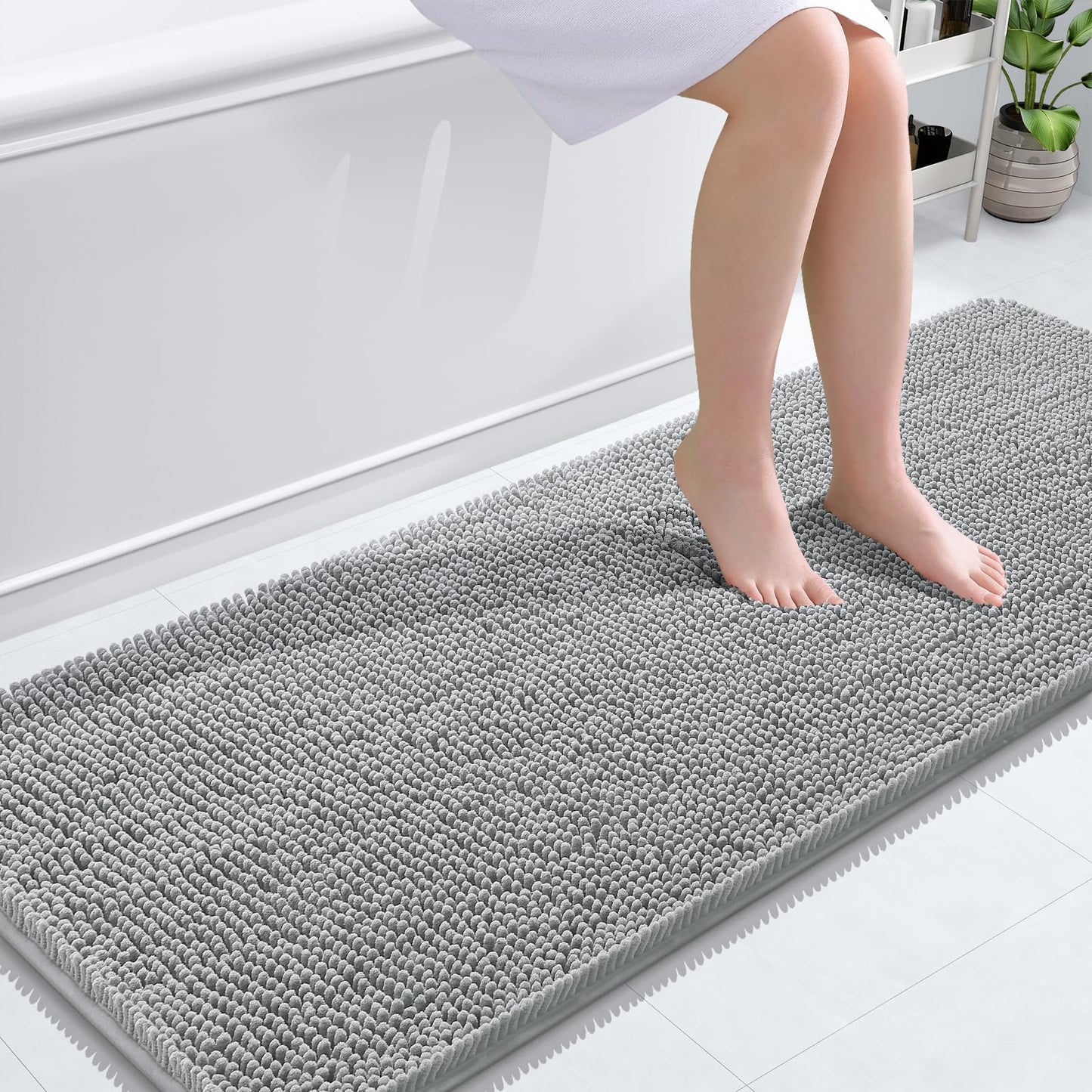 Bathroom Rugs 30x20, Extra Soft Absorbent Chenille Bath Rugs