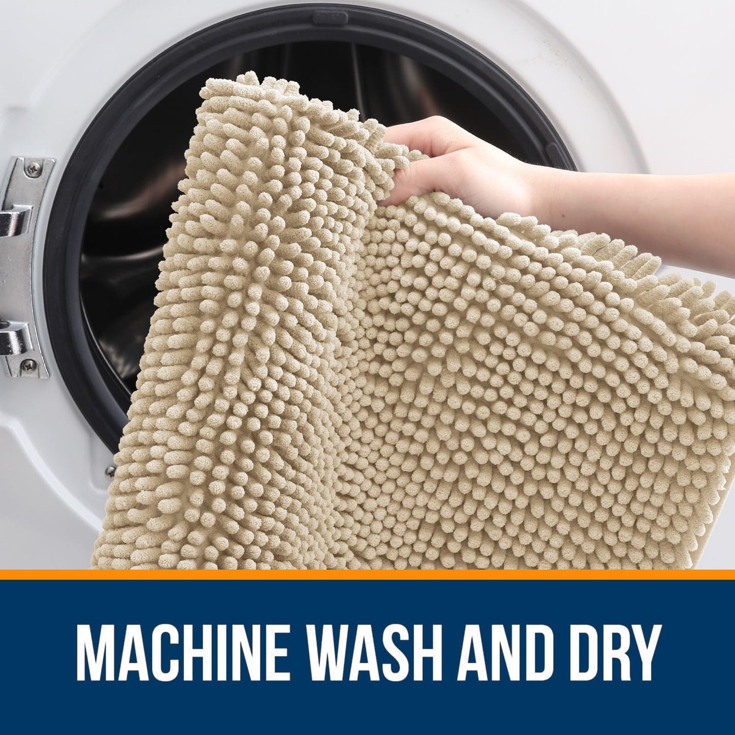 Bathroom Rugs 30x20, Extra Soft Absorbent Chenille Bath Rugs