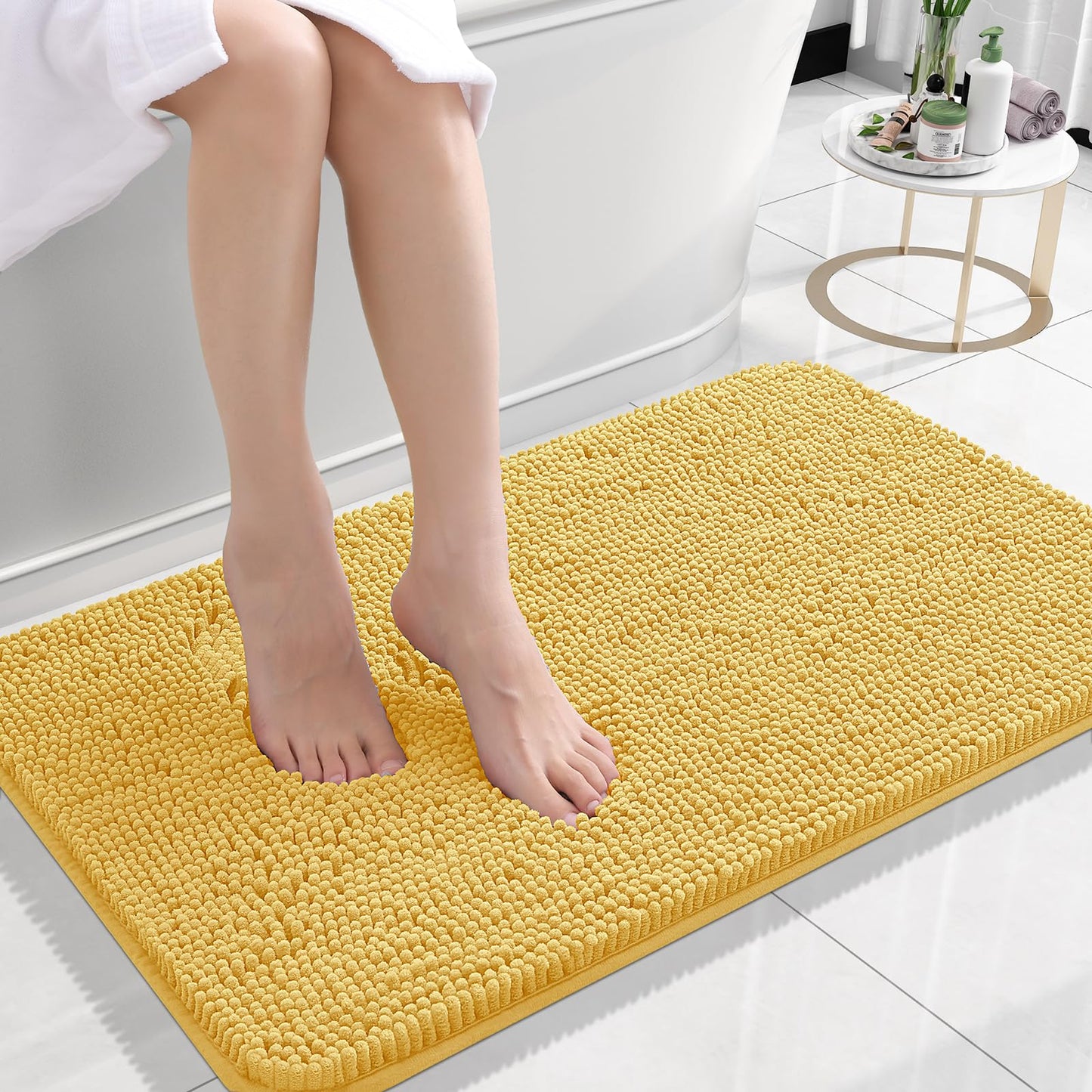 Bathroom Rugs 30x20, Extra Soft Absorbent Chenille Bath Rugs