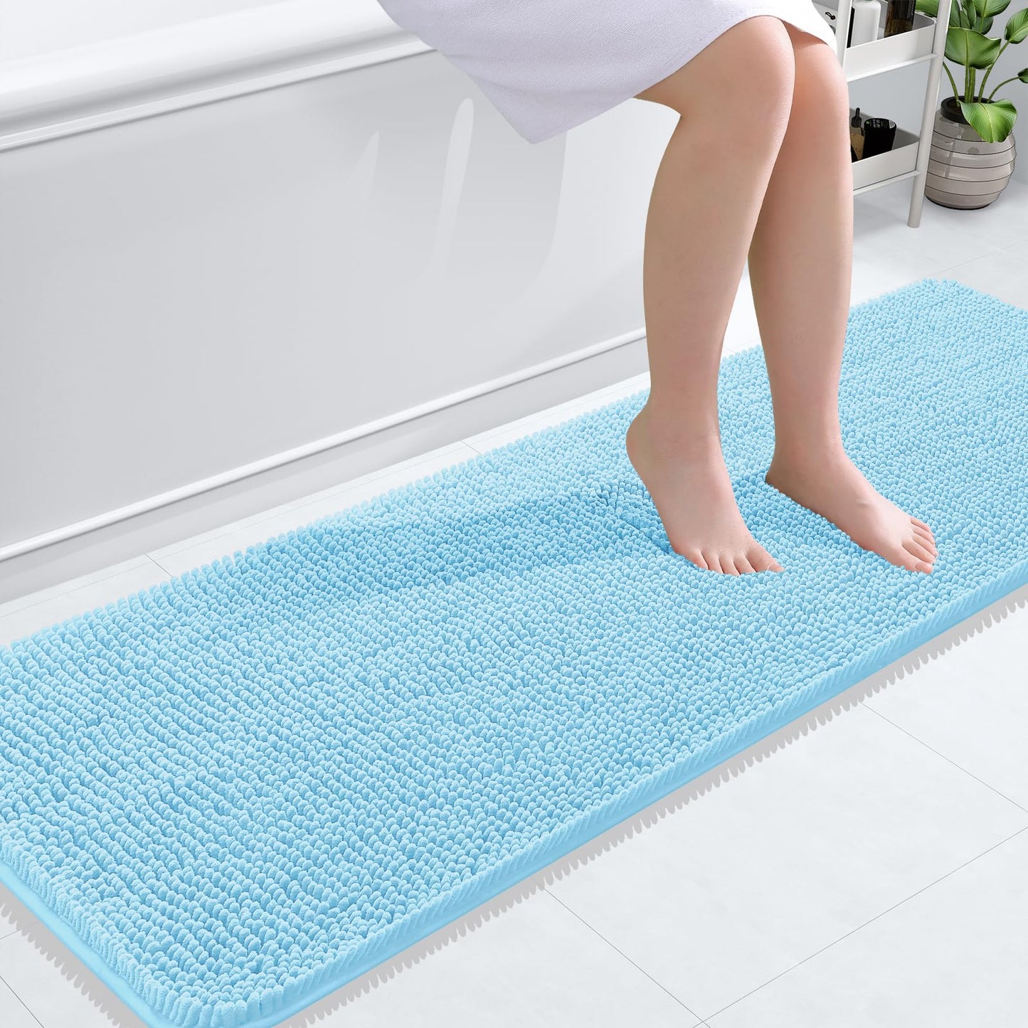 Bathroom Rugs 30x20, Extra Soft Absorbent Chenille Bath Rugs